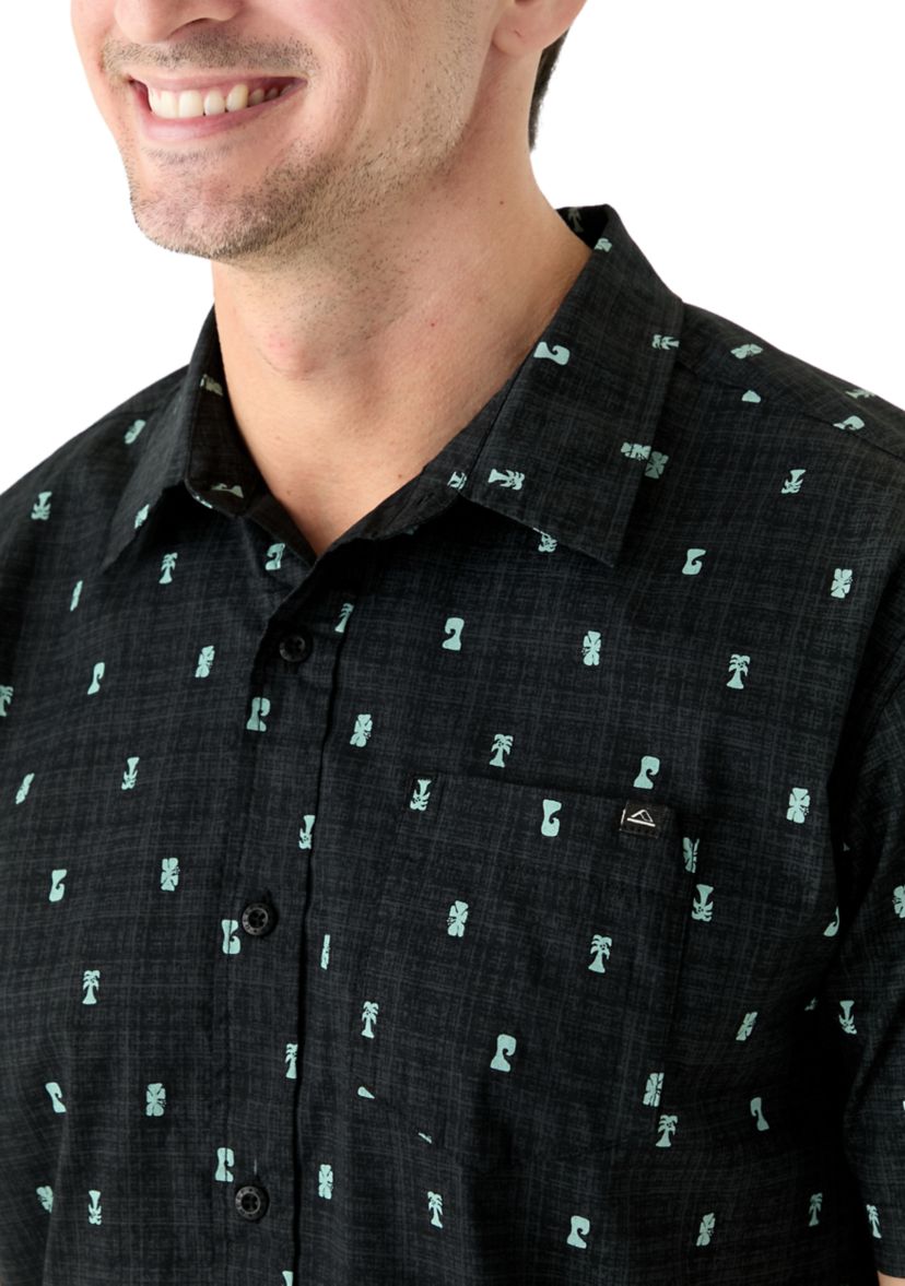 Mens Chaplin Printed Button Down Shirt