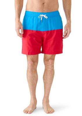 Trunks Surf & Swim Co Men's Stretch Compression Swim Trunks, Large