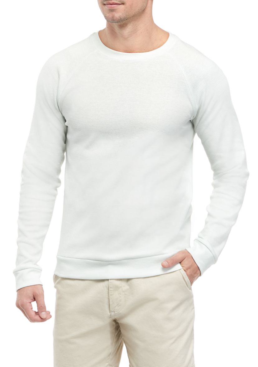 Mens Waffle Textured Henley Shirt