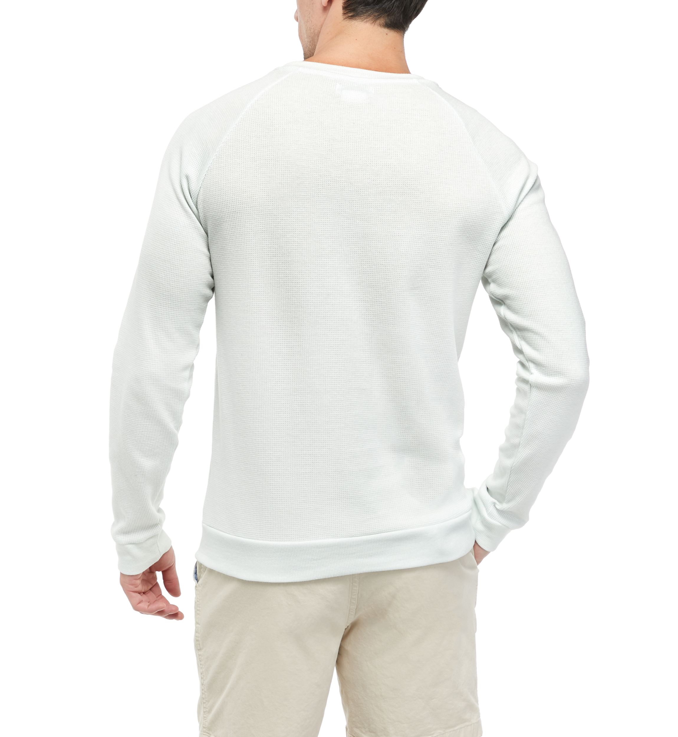 Mens Waffle Textured Henley Shirt