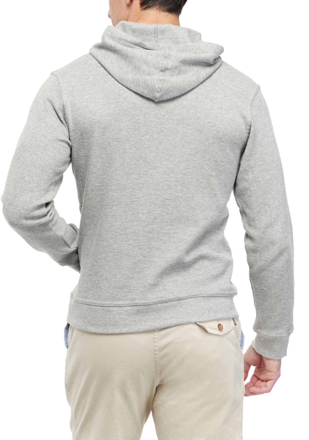 Mens Waffle Textured Hoodie