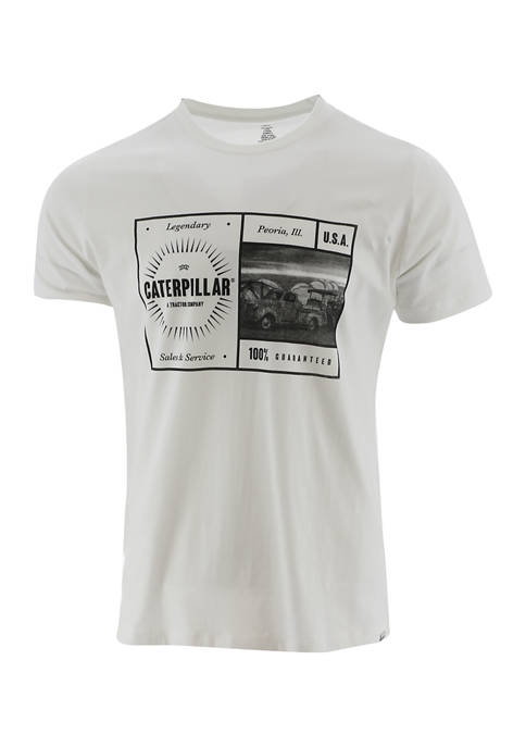 Caterpillar Mens Short Sleeve Truck Graphic T-Shirt