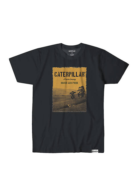 Caterpillar Mens Short Sleeve Honor Pride Graphic T-Shirt