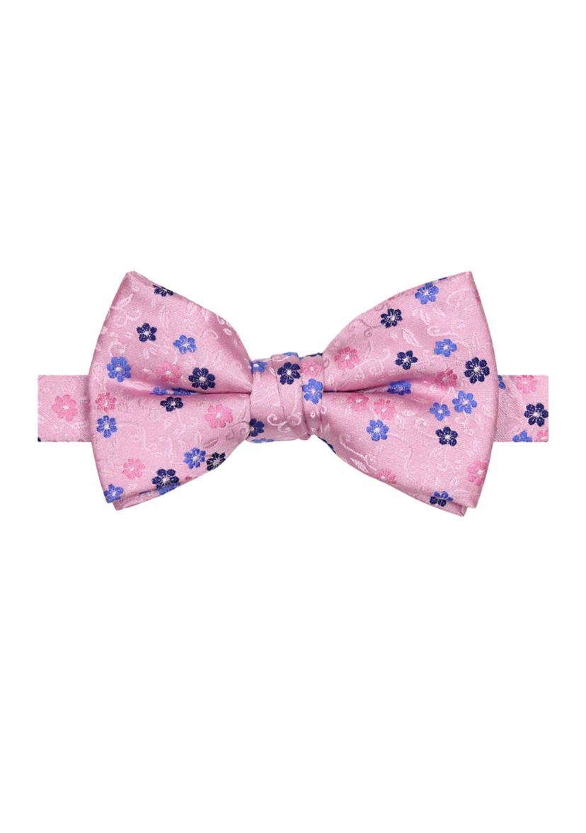 Satin Flower Bow Tie