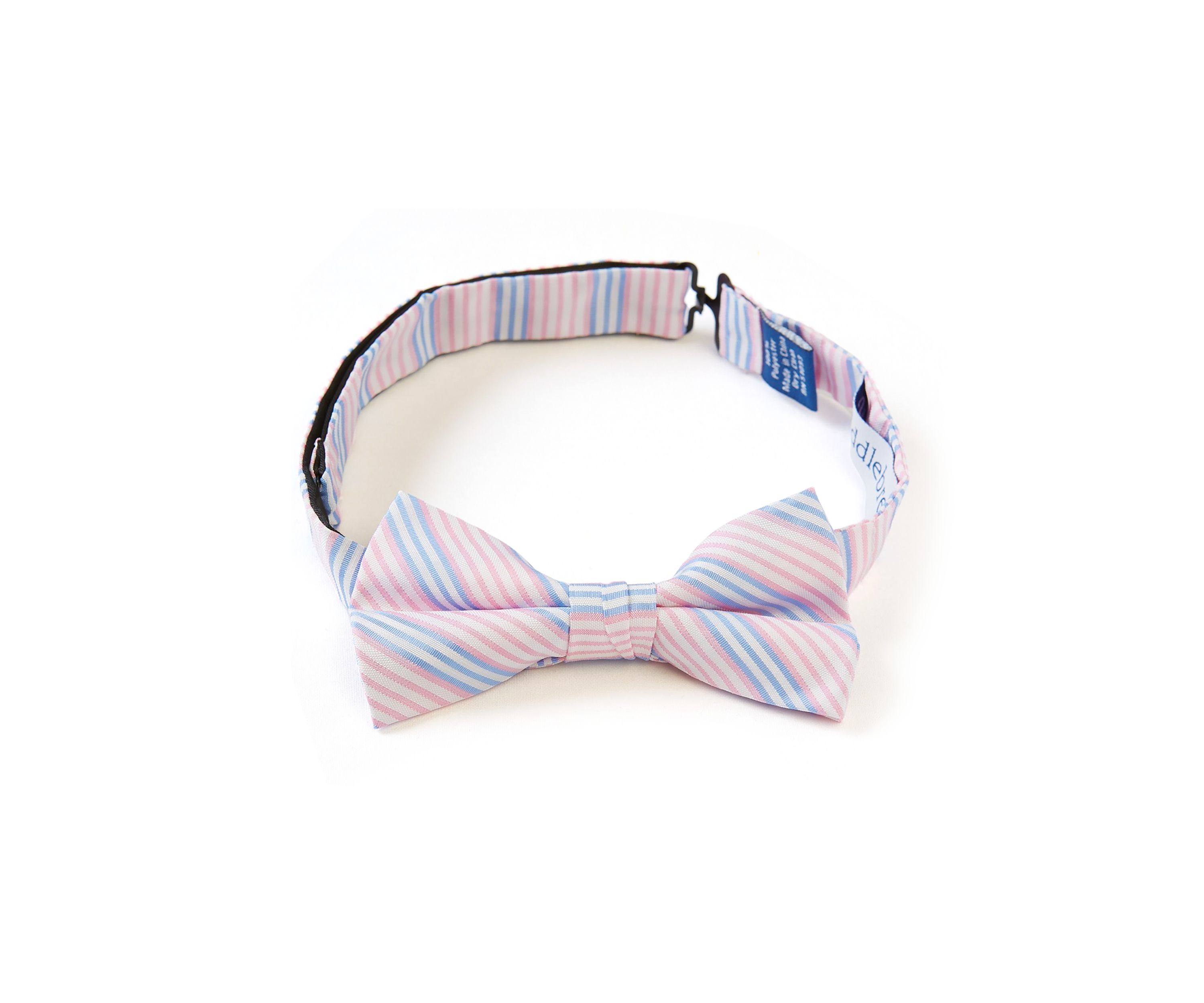 Multi Bar Stripe Seersucker Bowtie