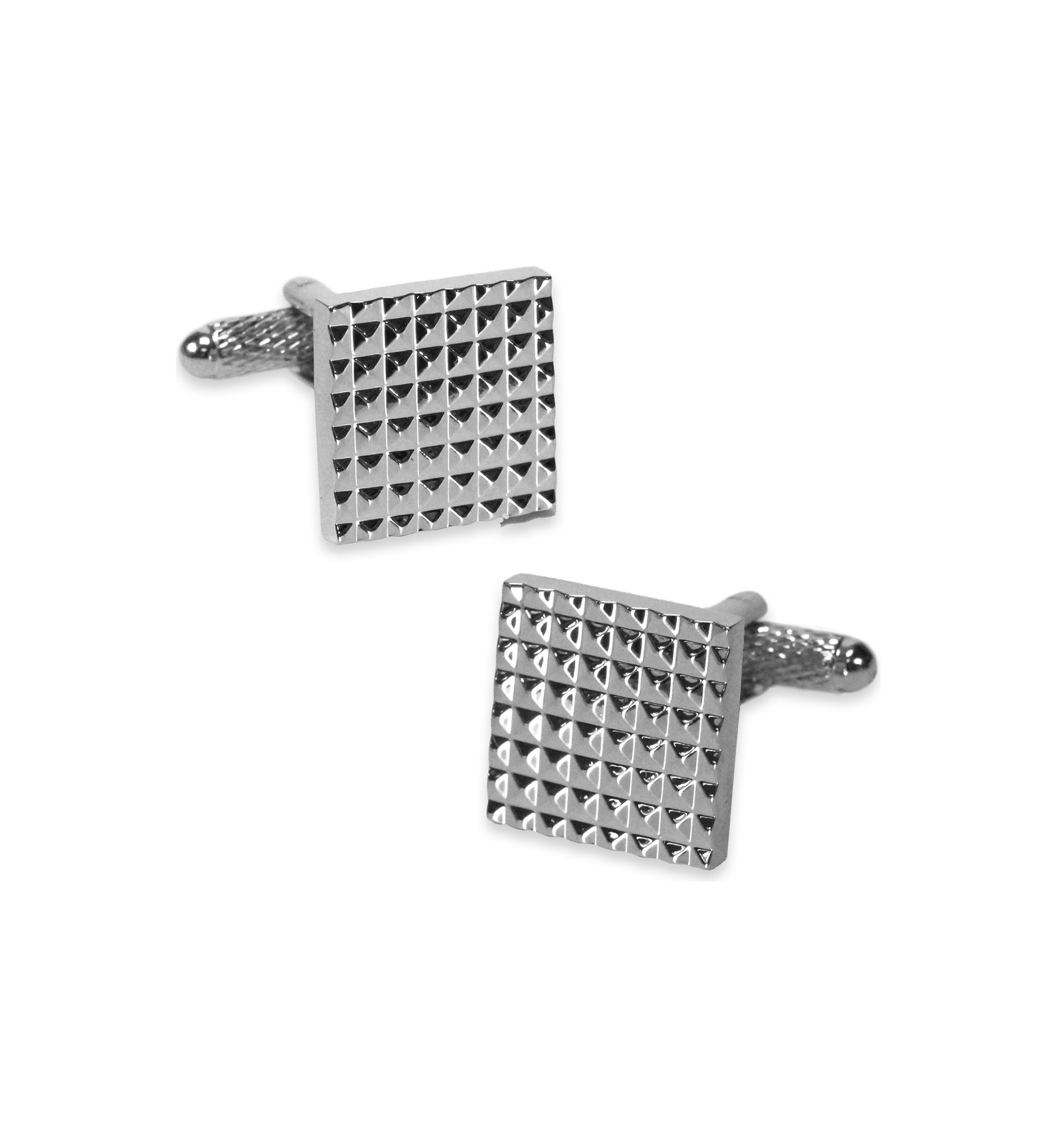 Square Textured Metal Cufflinks