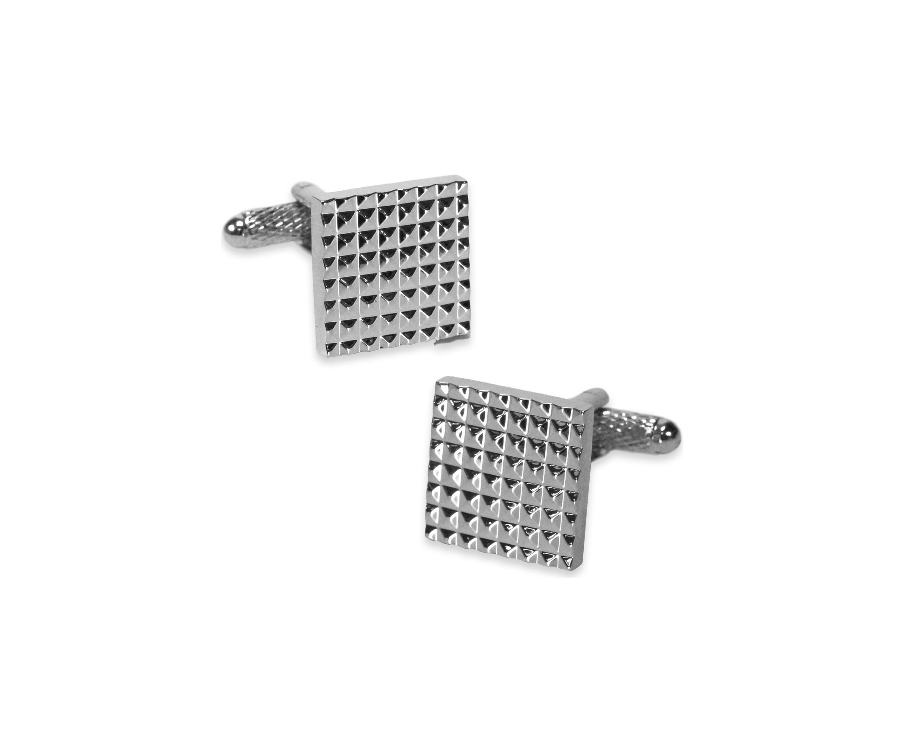 Square Textured Metal Cufflinks