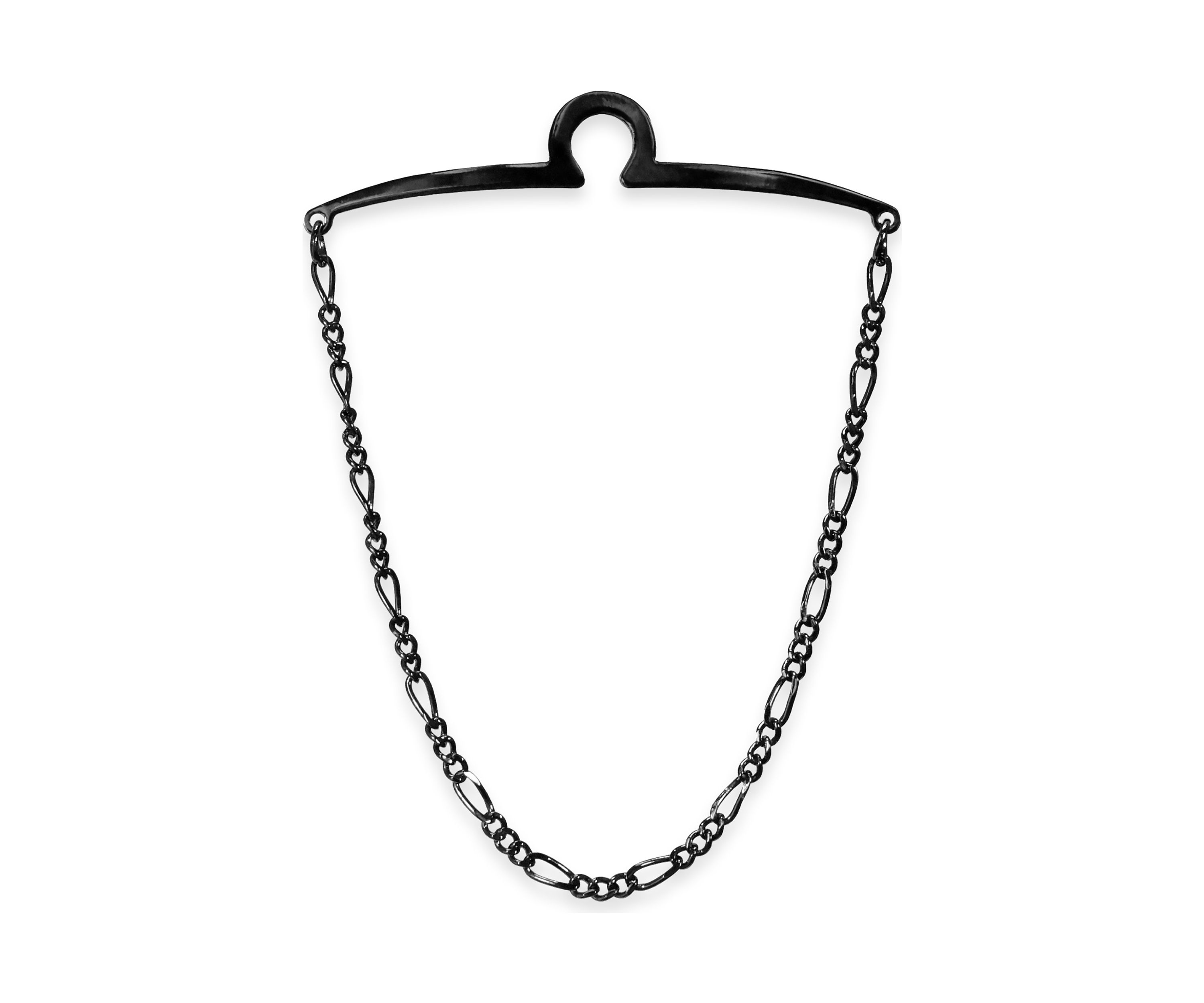 Gunmetal Detailed Tie Chain