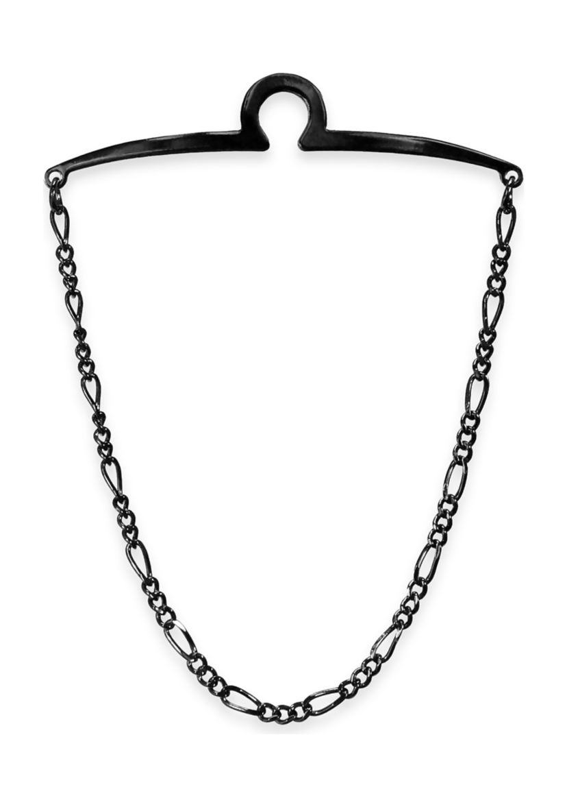 Gunmetal Detailed Tie Chain