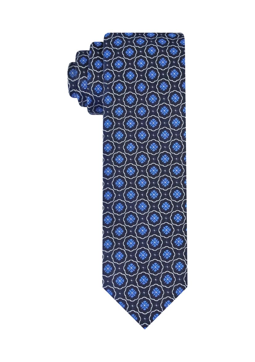 Alternating Textured Neat Printed Tie