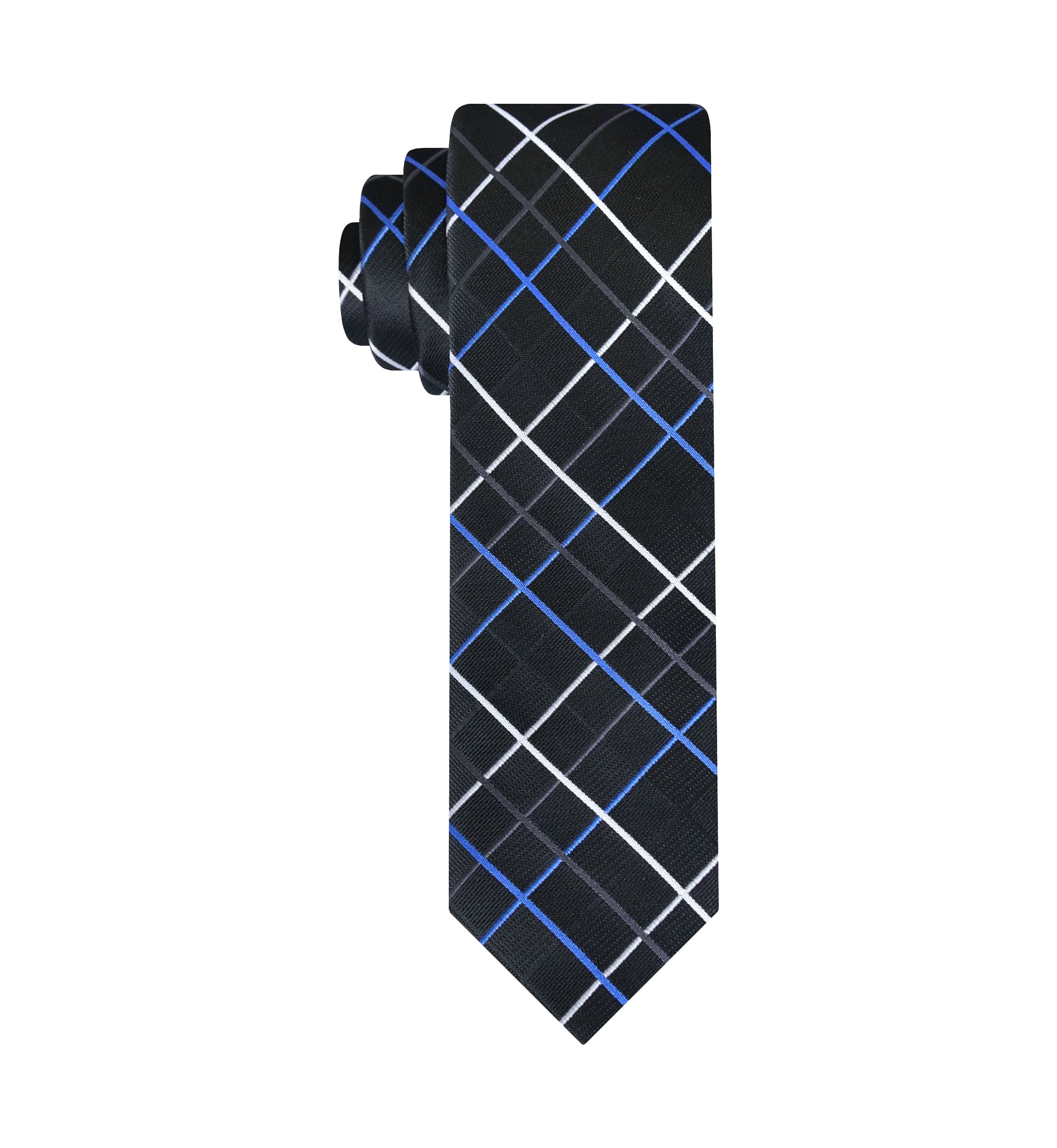 Textured Grid Printed Tie