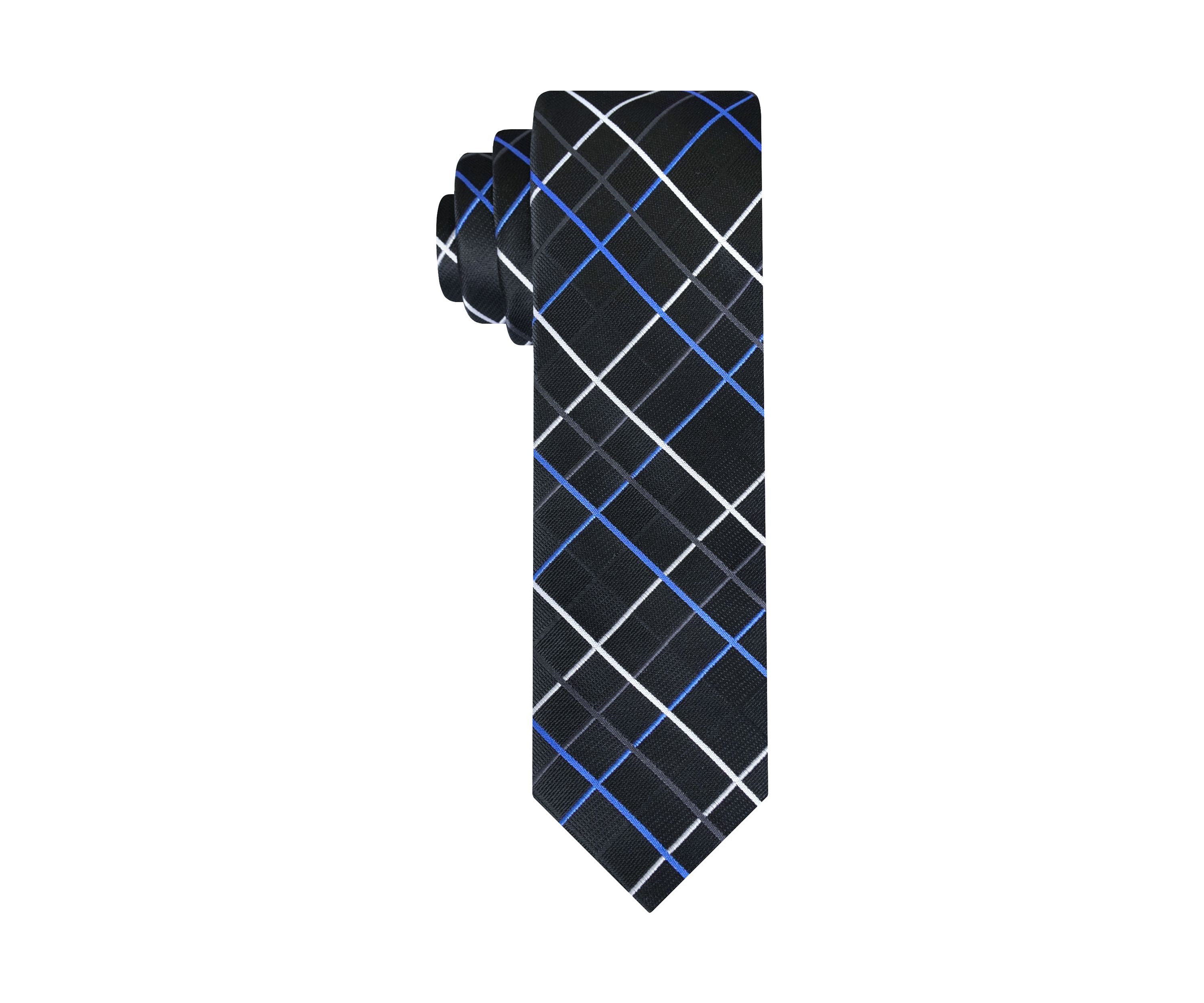 Textured Grid Printed Tie