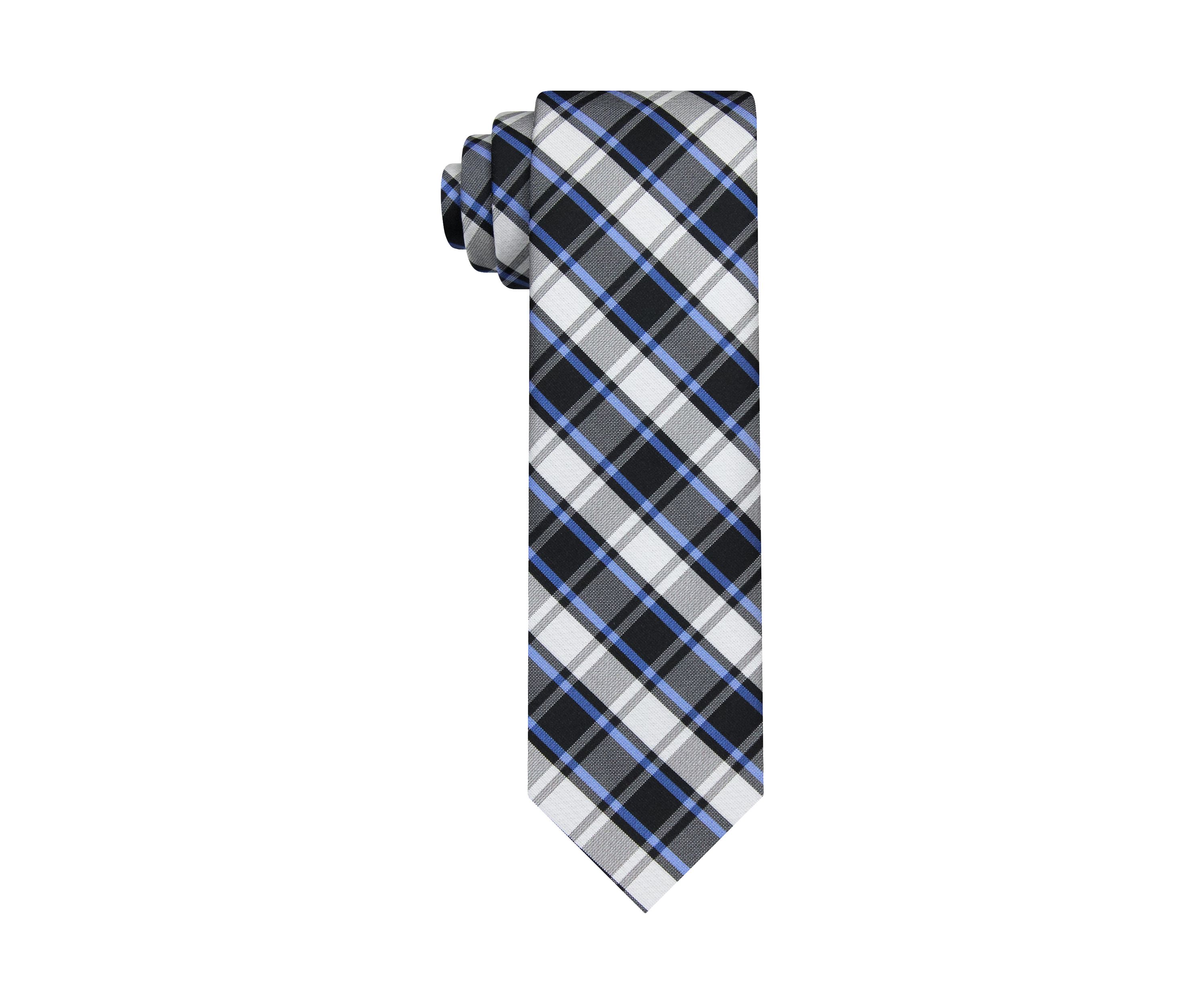 Striped Plaid Tie