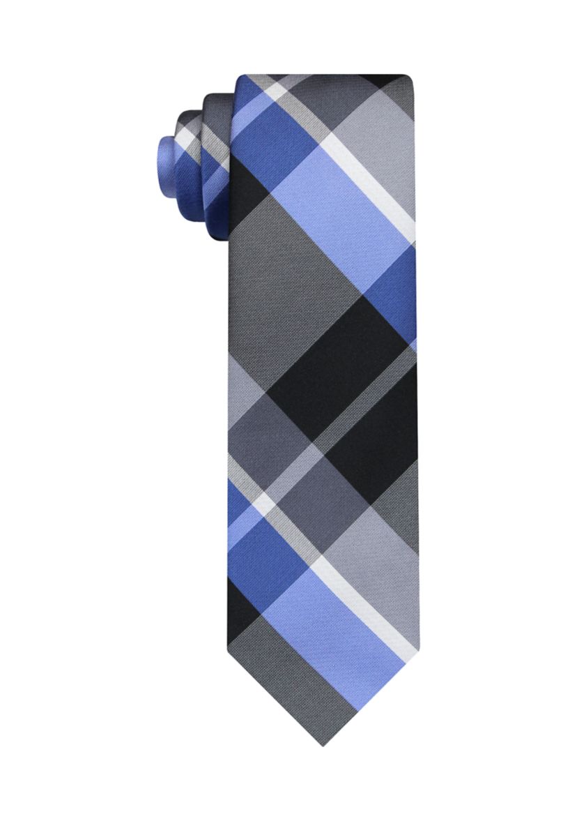 Large Plaid Tie