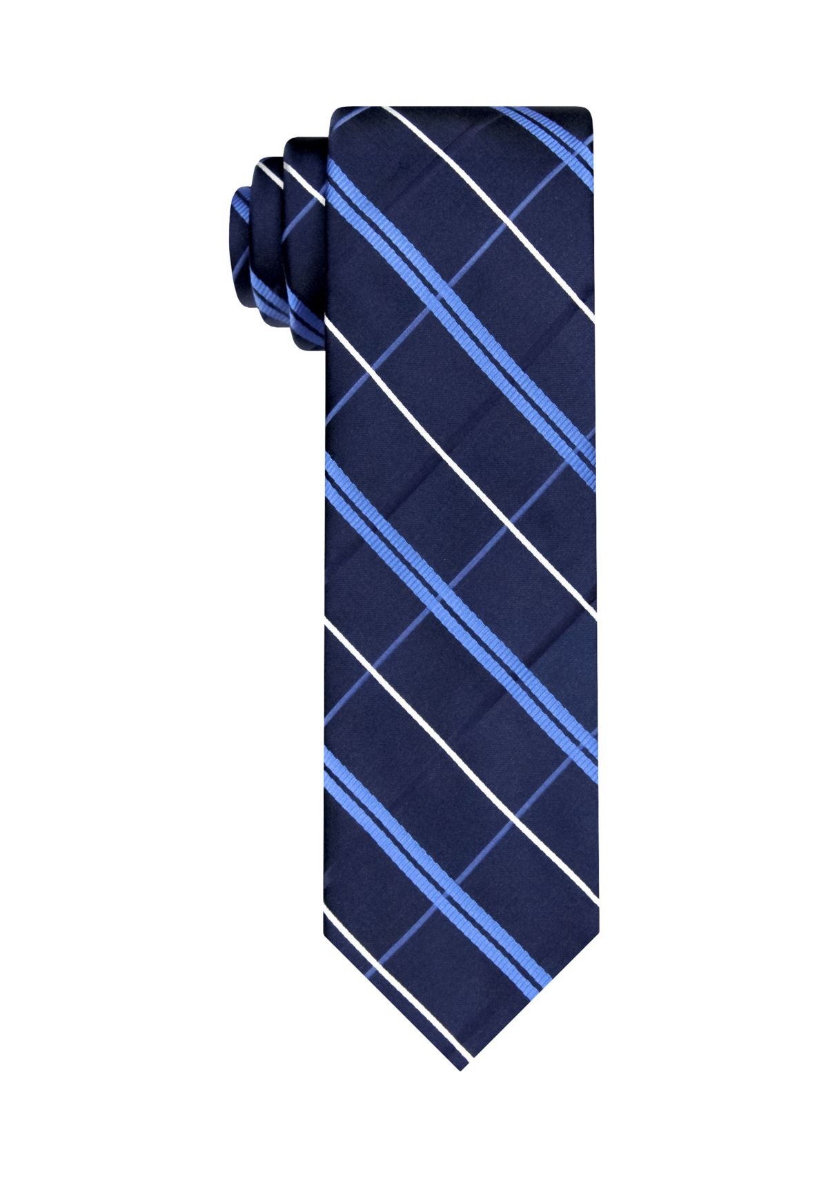 Satin Spaced Grid Tie