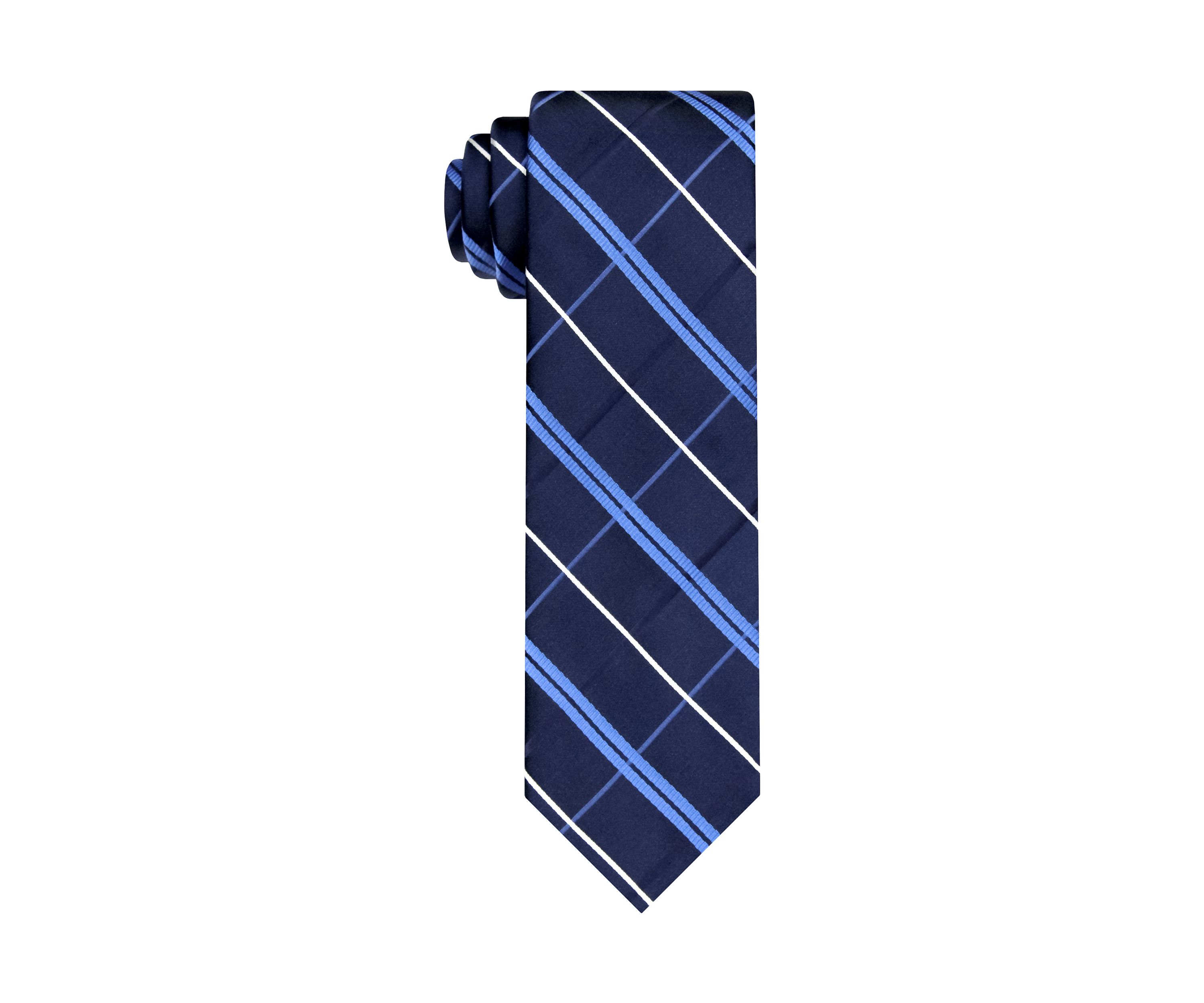 Satin Spaced Grid Tie