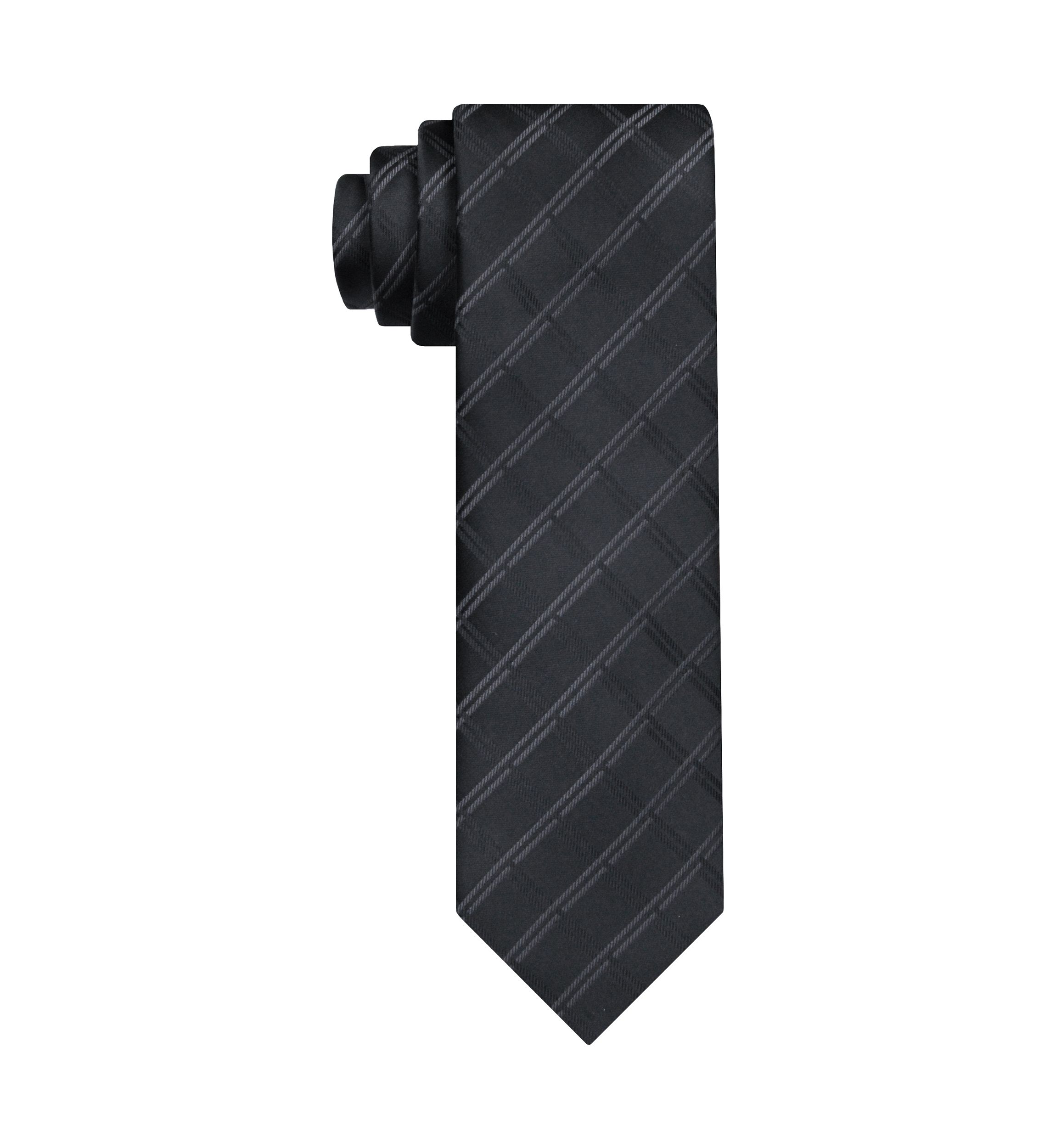 Satin Grid Tie 
