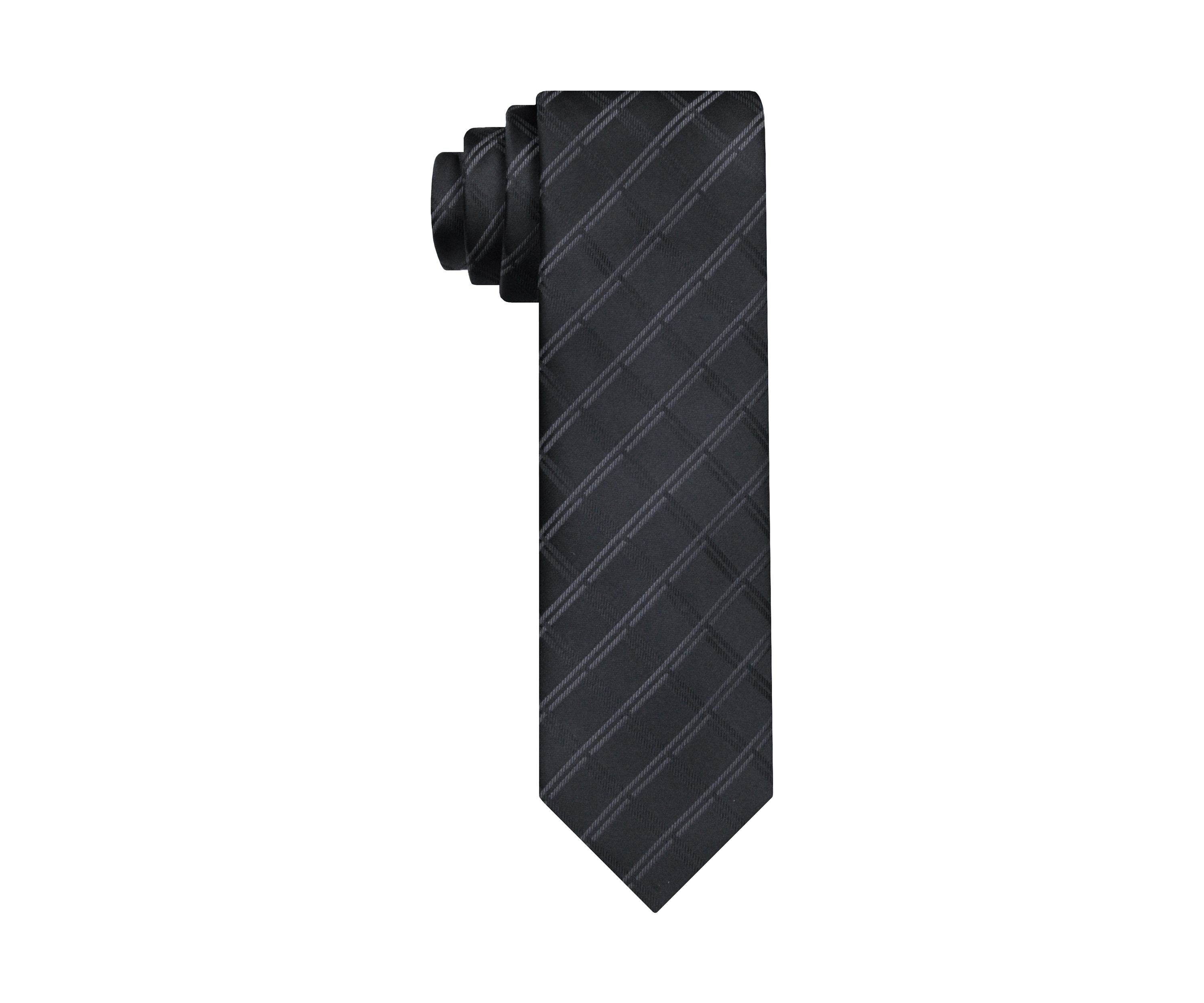 Satin Grid Tie 