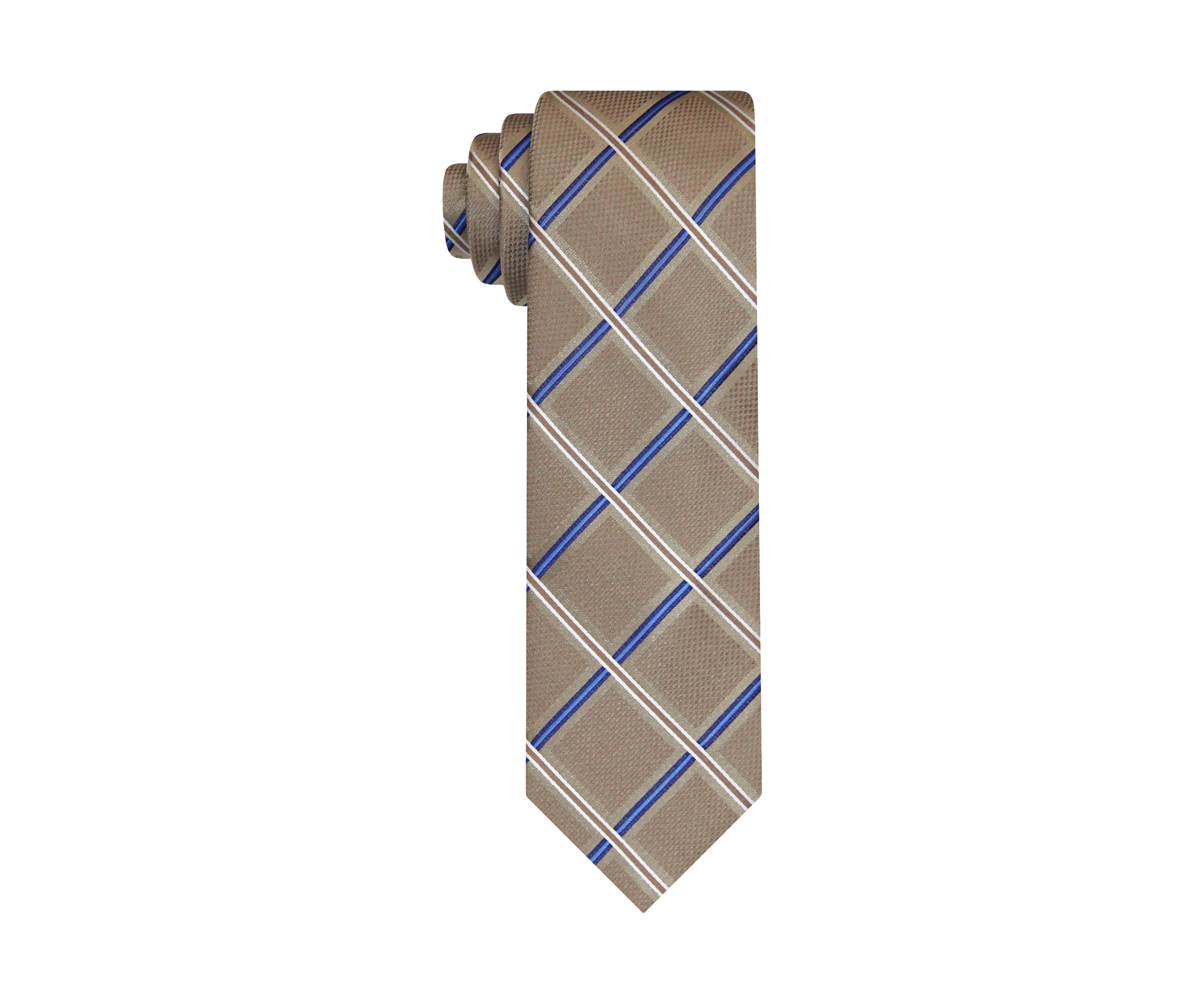 Satin Textured Grid Tie