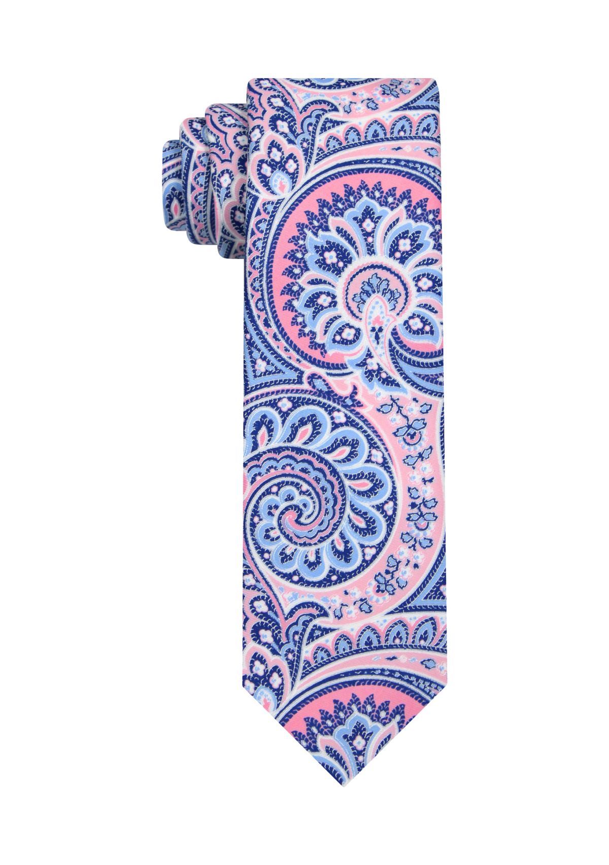 Printed Paisley Microfiber Tie 