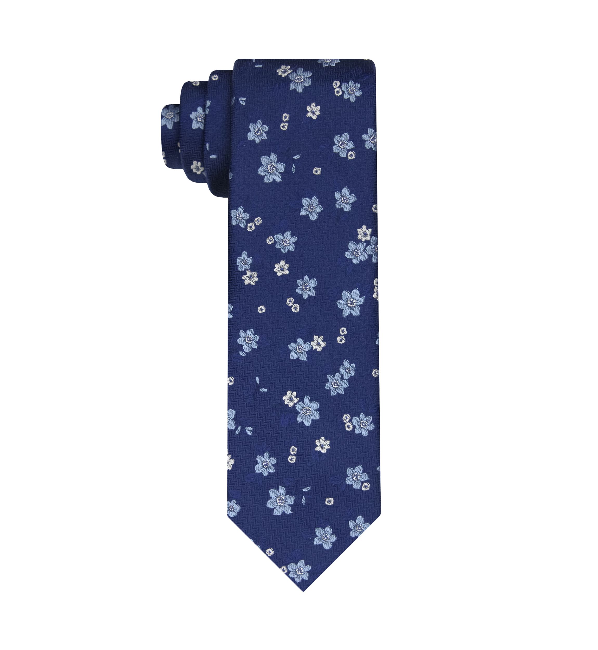 Textured Floral Tie
