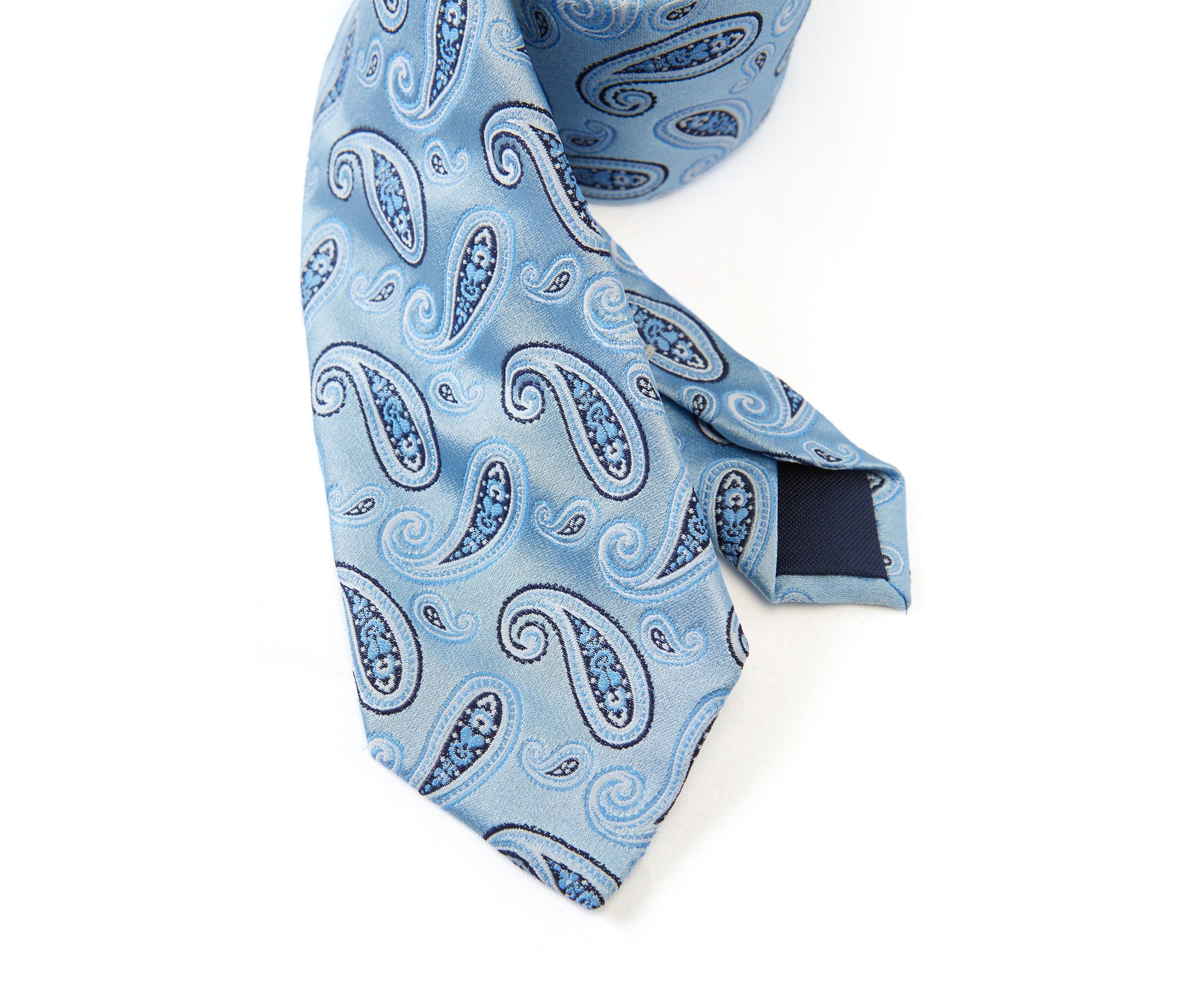 Spaced Paisley Printed Tie