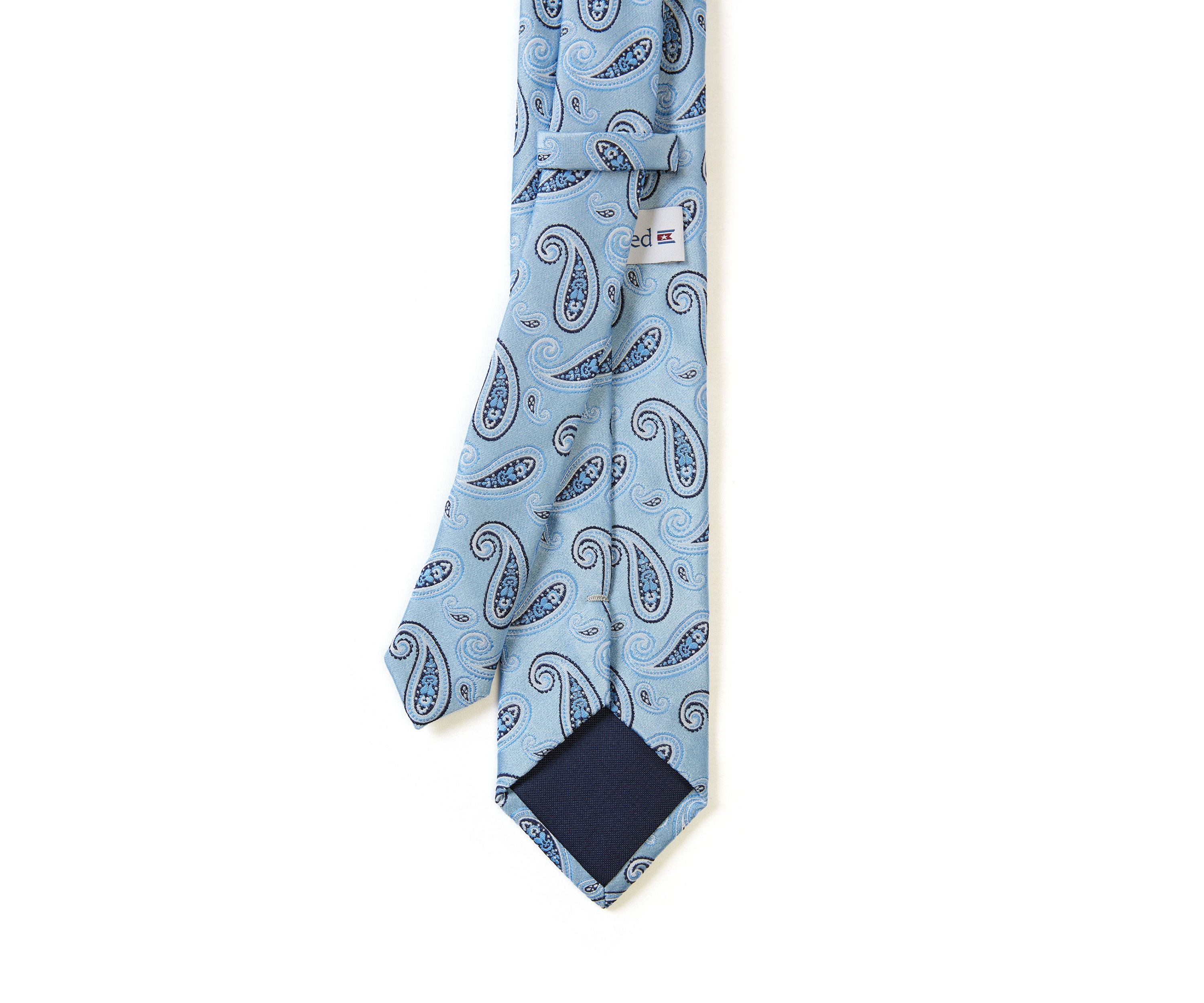 Spaced Paisley Printed Tie