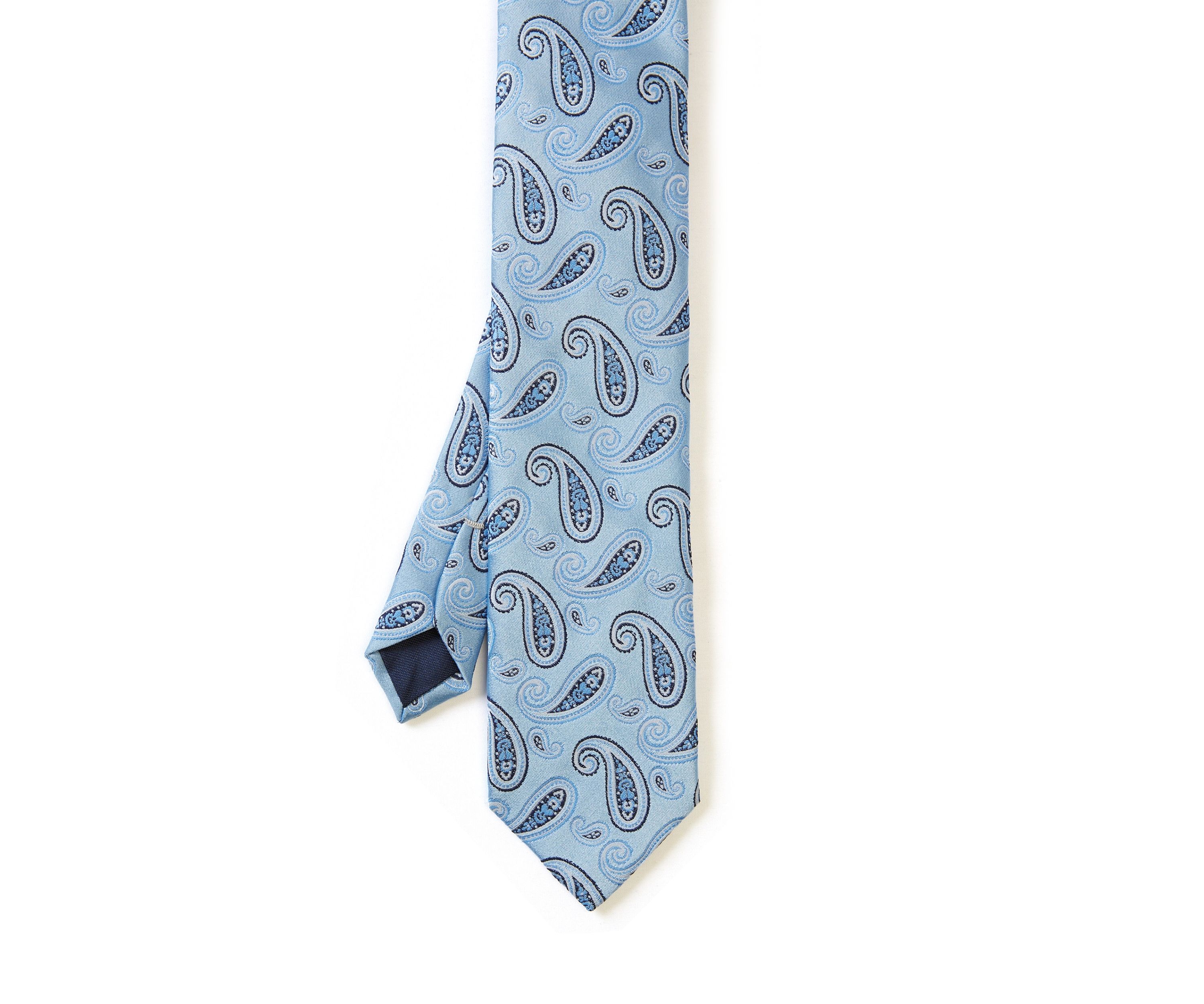 Spaced Paisley Printed Tie