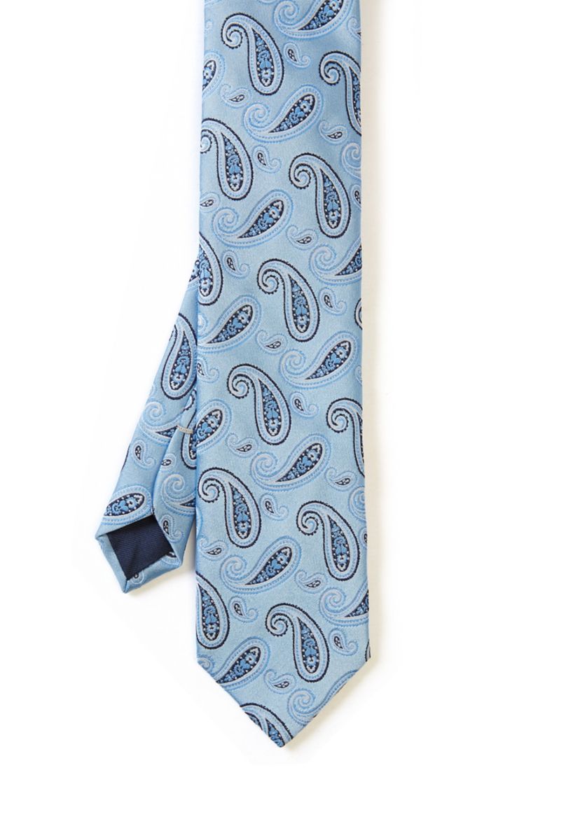 Spaced Paisley Printed Tie