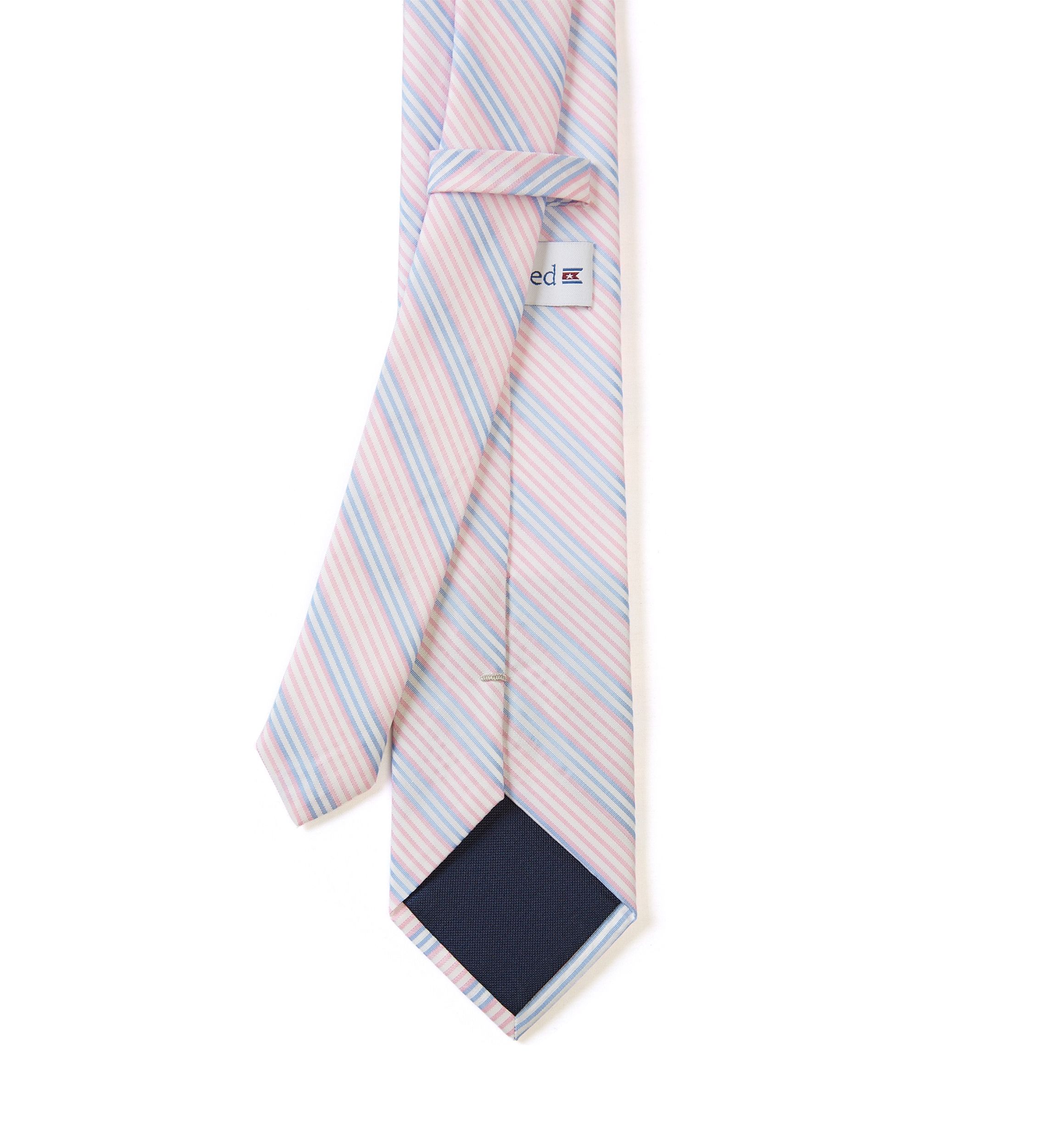 Multi Bar Seersucker Stripe Tie