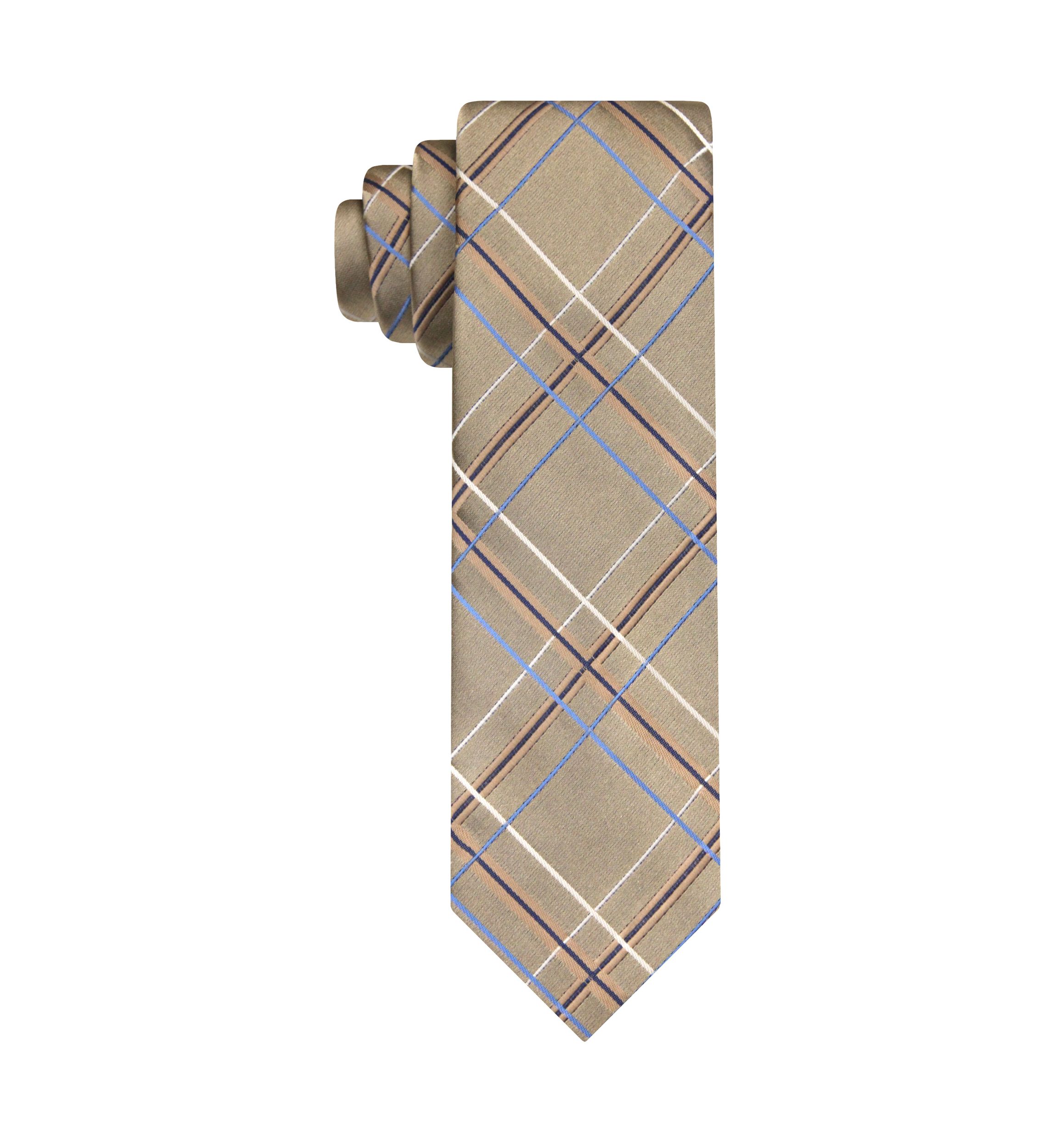 Satin Grid Tie