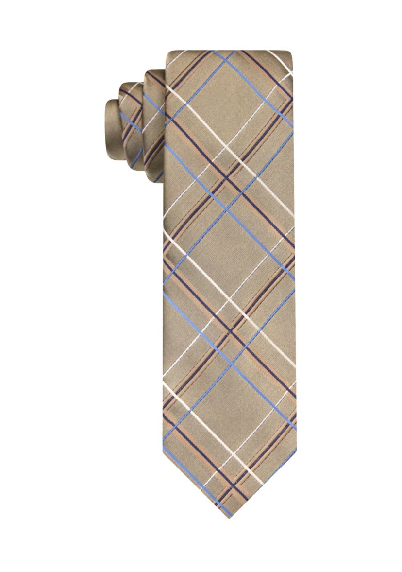 Satin Grid Tie