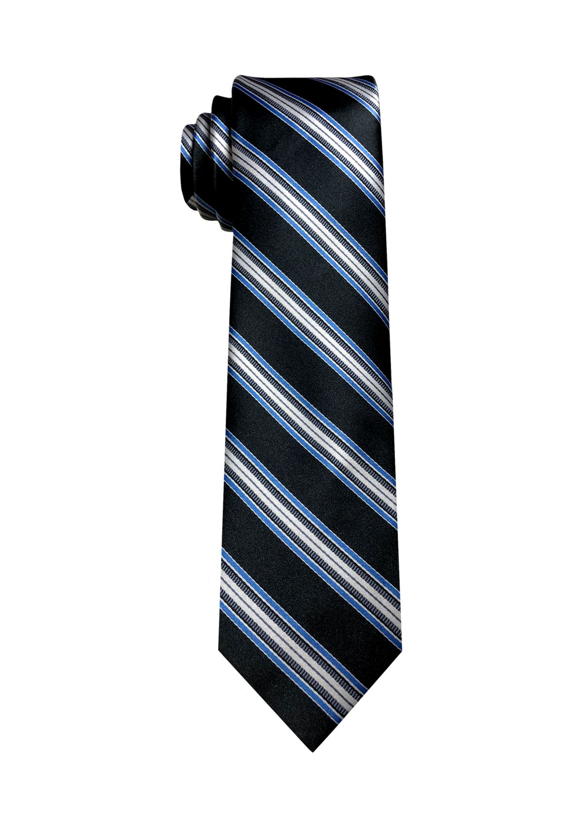 Satin Multi Bar Stripe Tie 