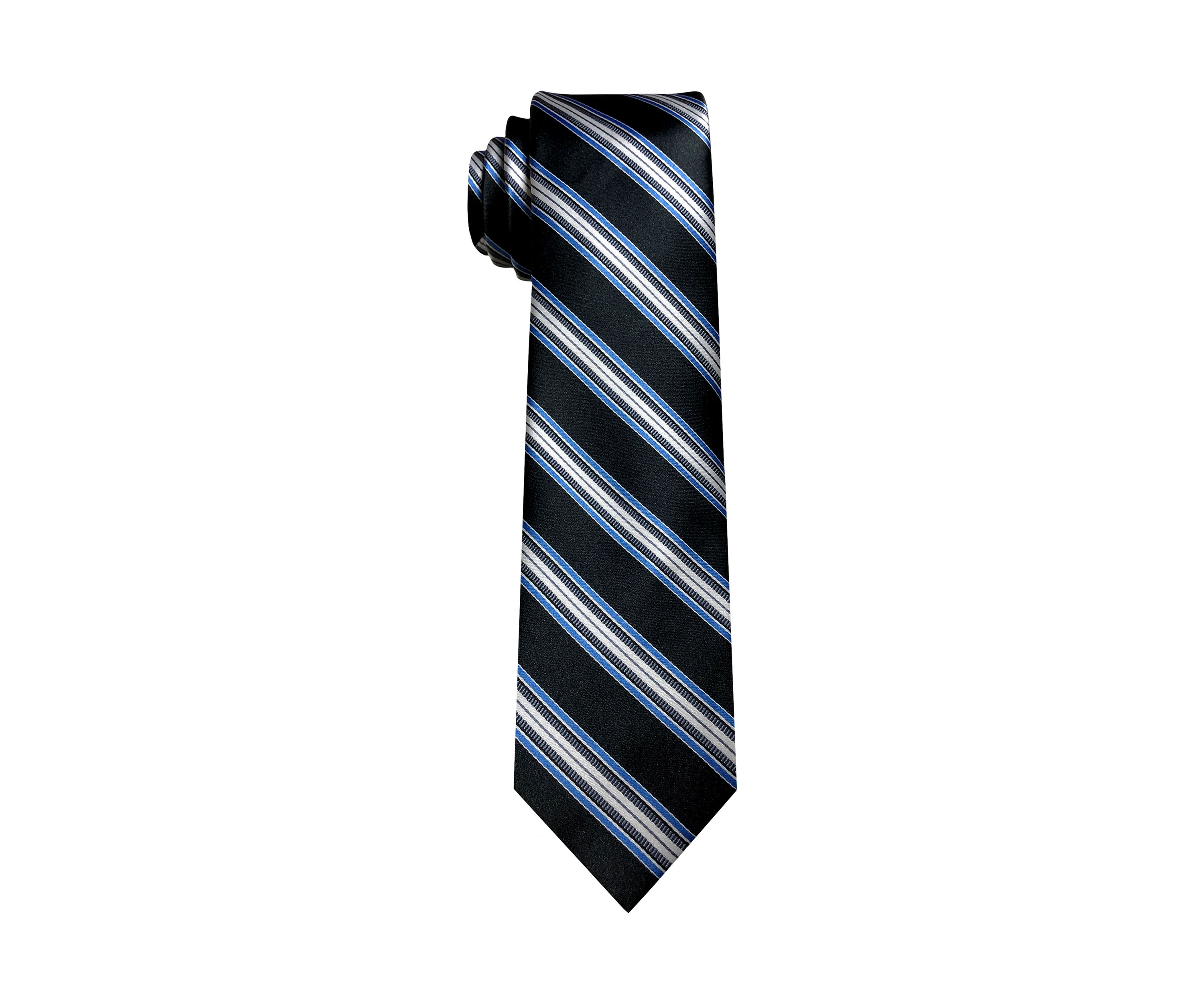 Satin Multi Bar Stripe Tie 