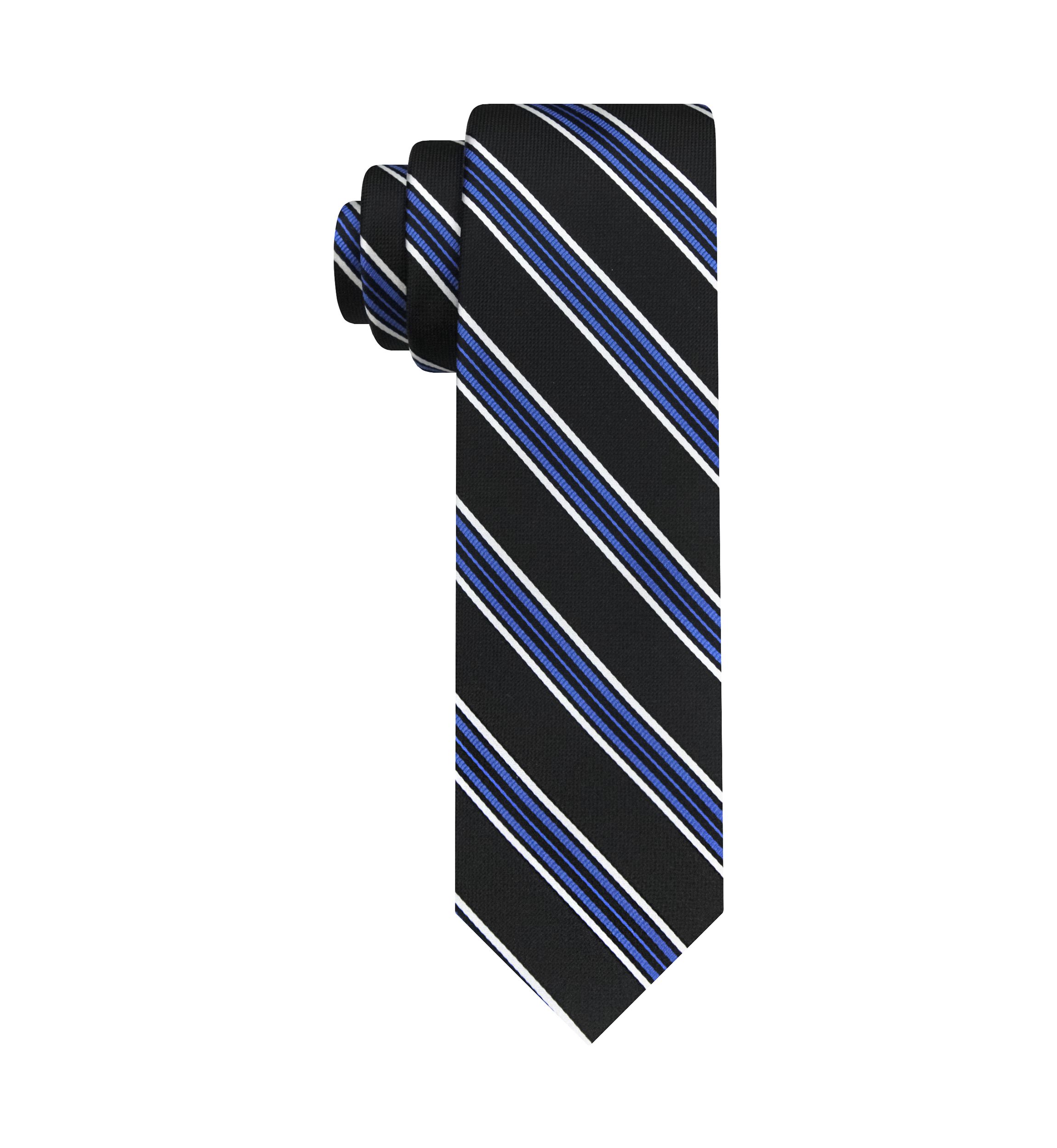 Textured Double Bar Stripe Tie 