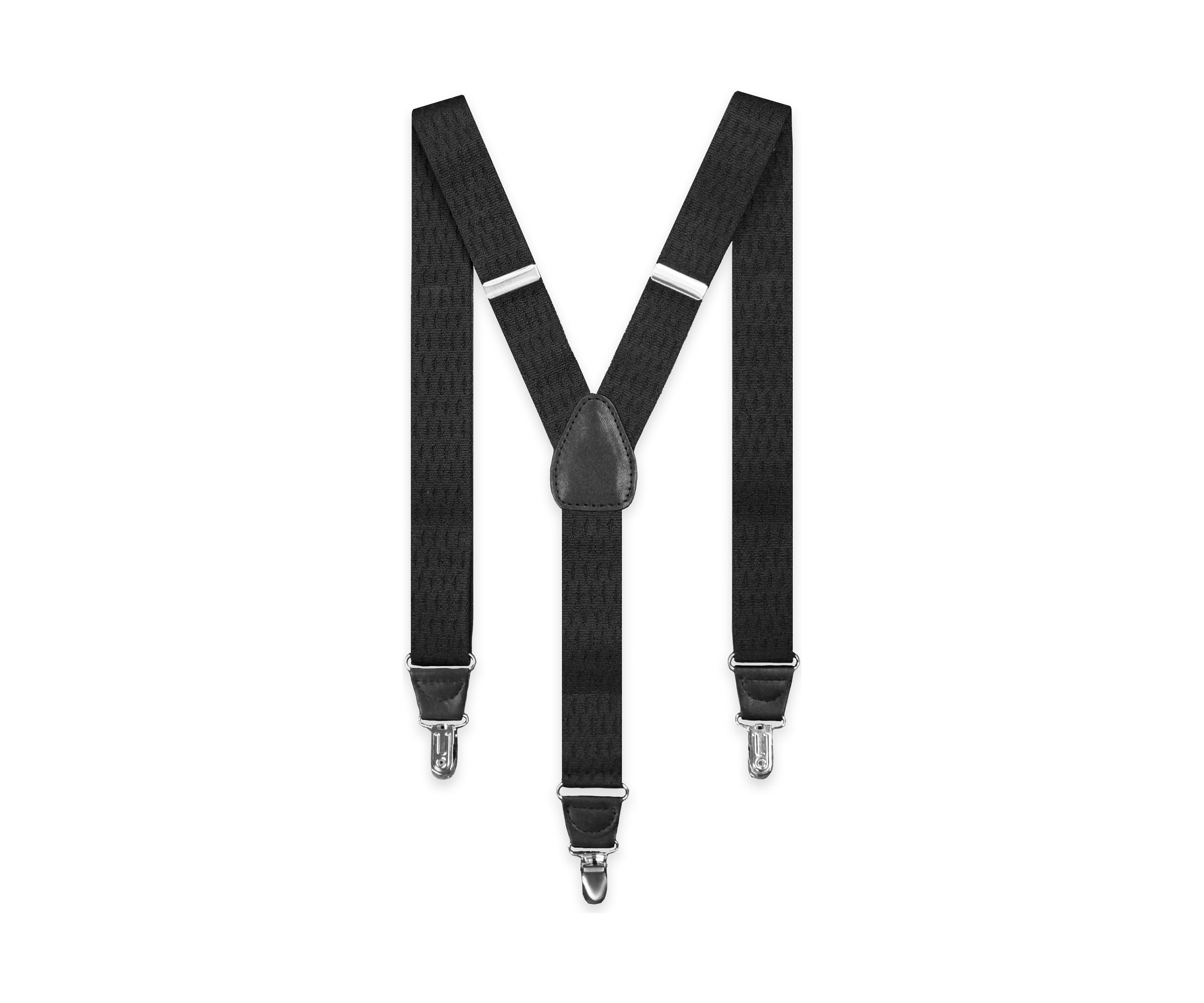 Black Double Diamond Suspenders