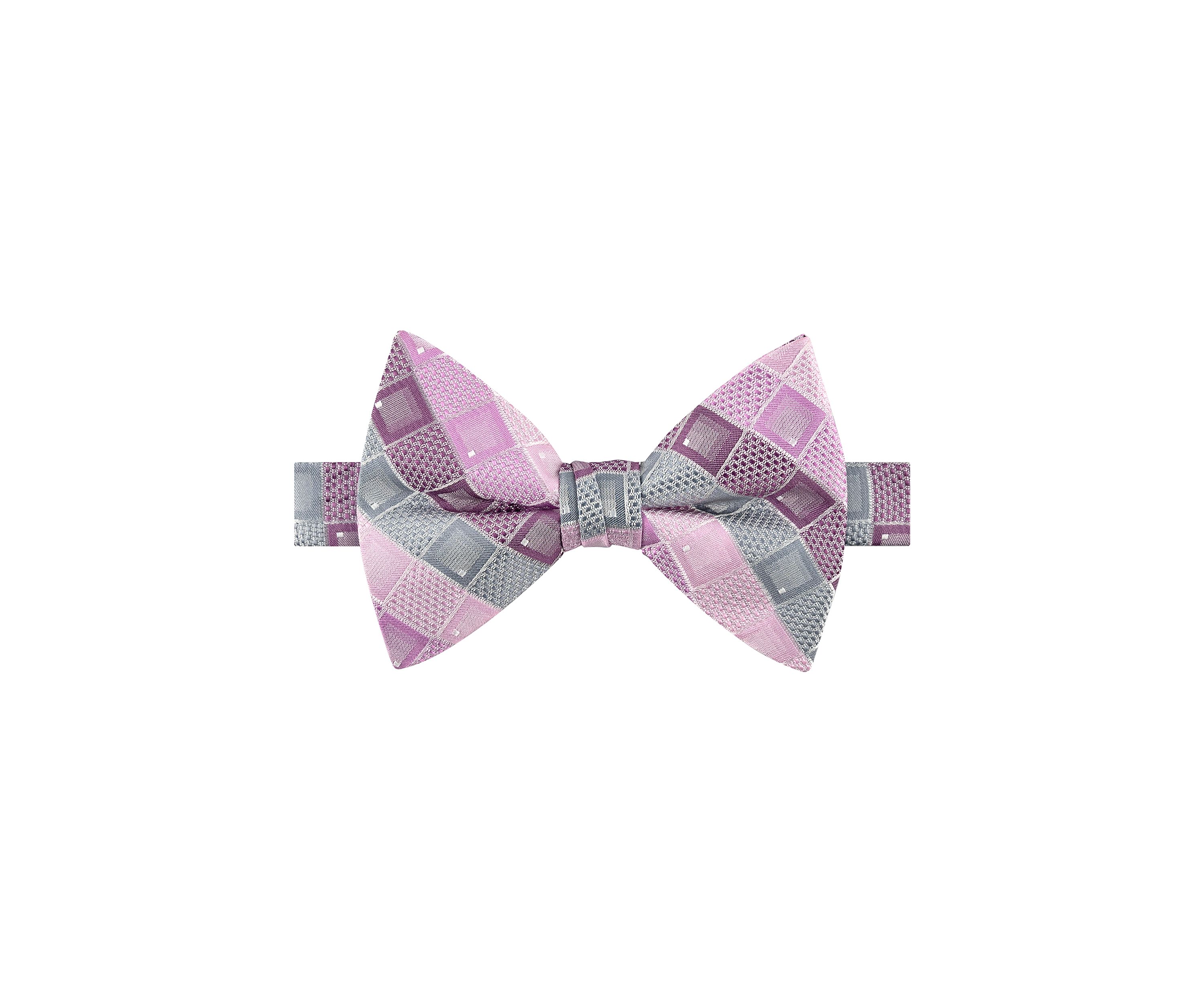 Textured Geometric Print Bowtie 