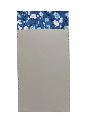 Madison Men's Floral Pocket Square Card, Navy Blue