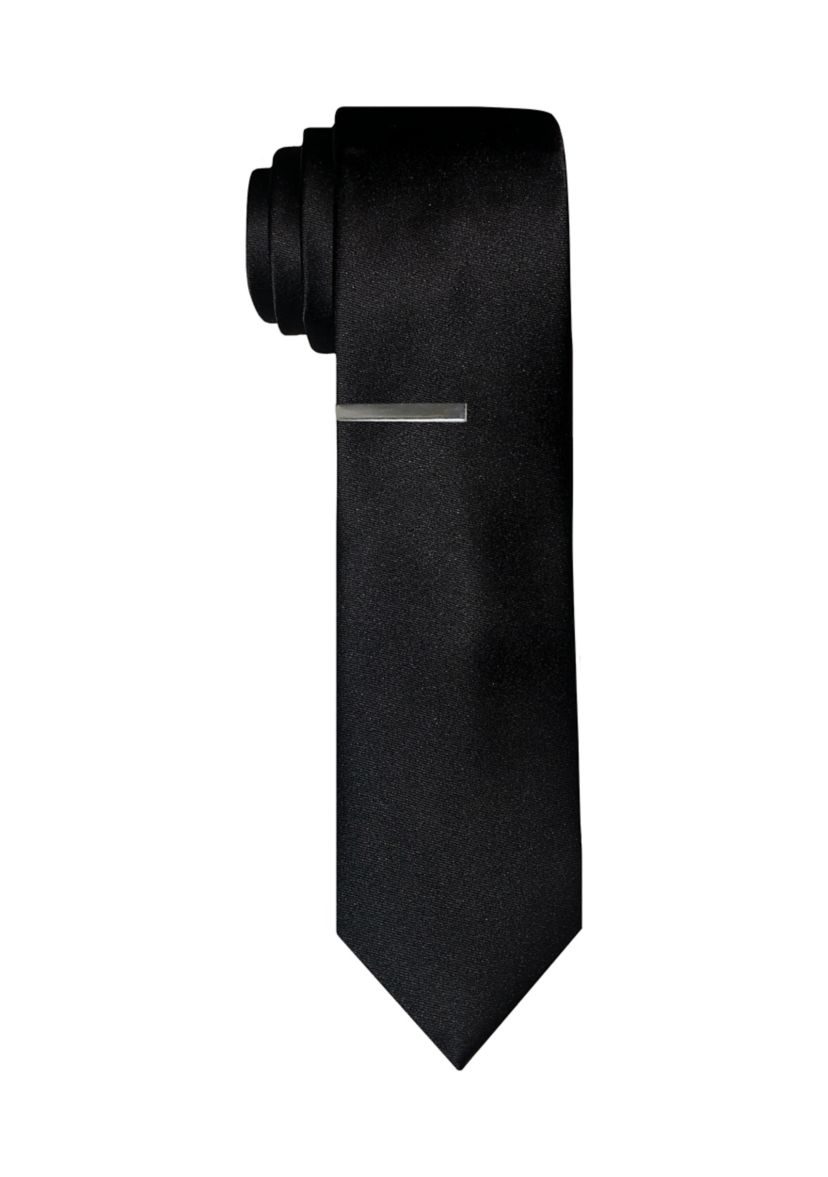 Necktie with Tie Bar 