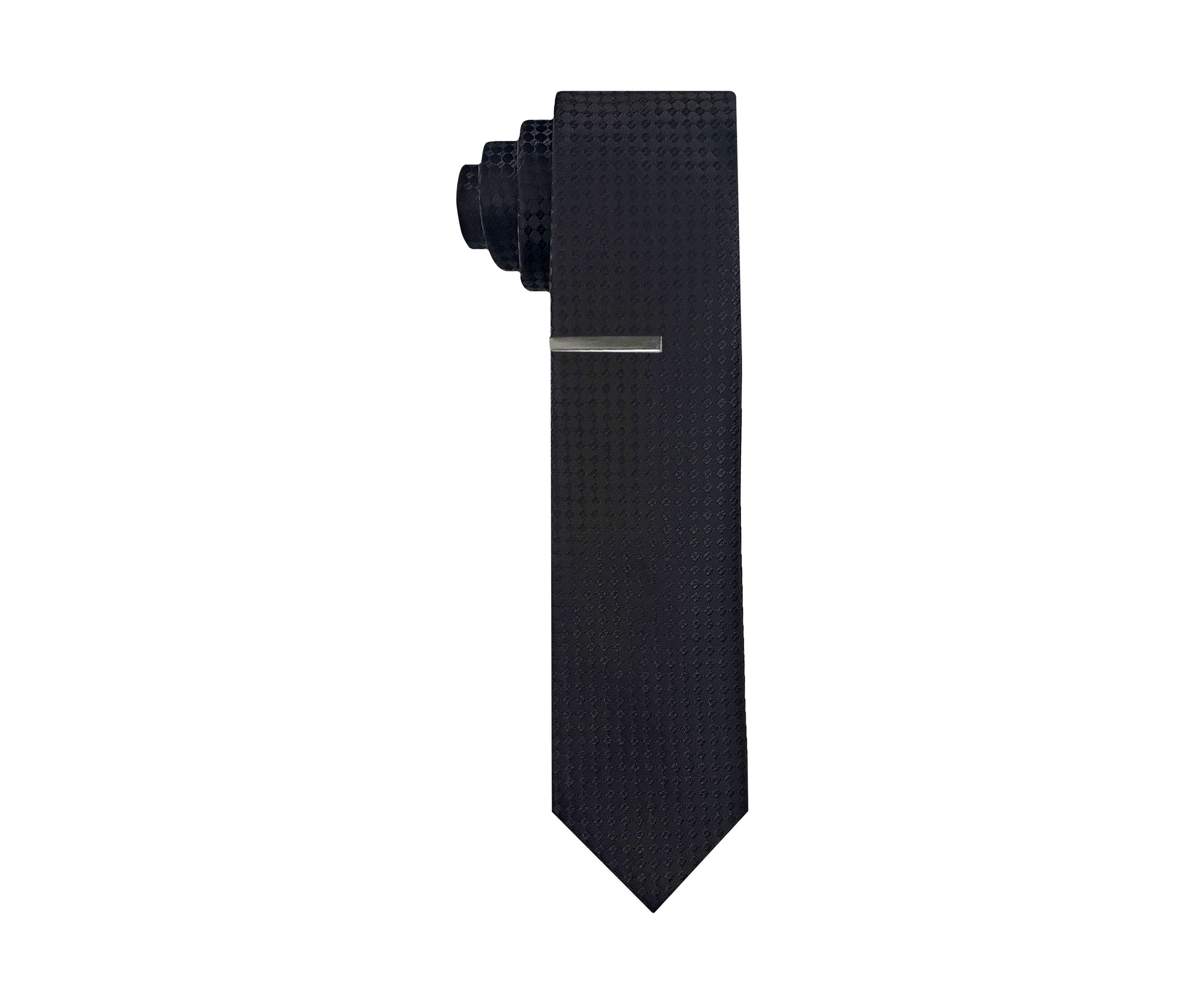 Necktie with Tie Bar 
