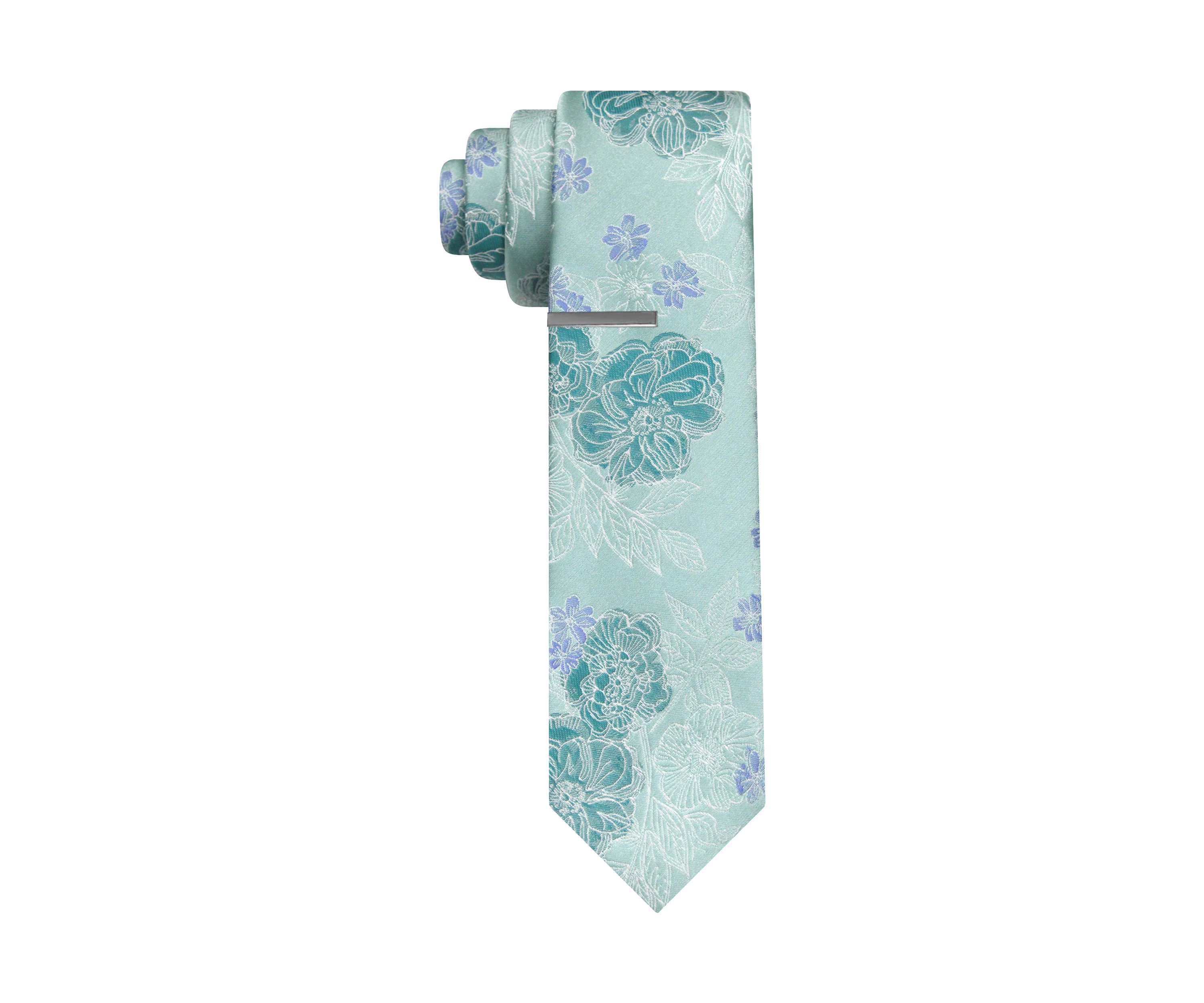 Woven Floral Printed Necktie