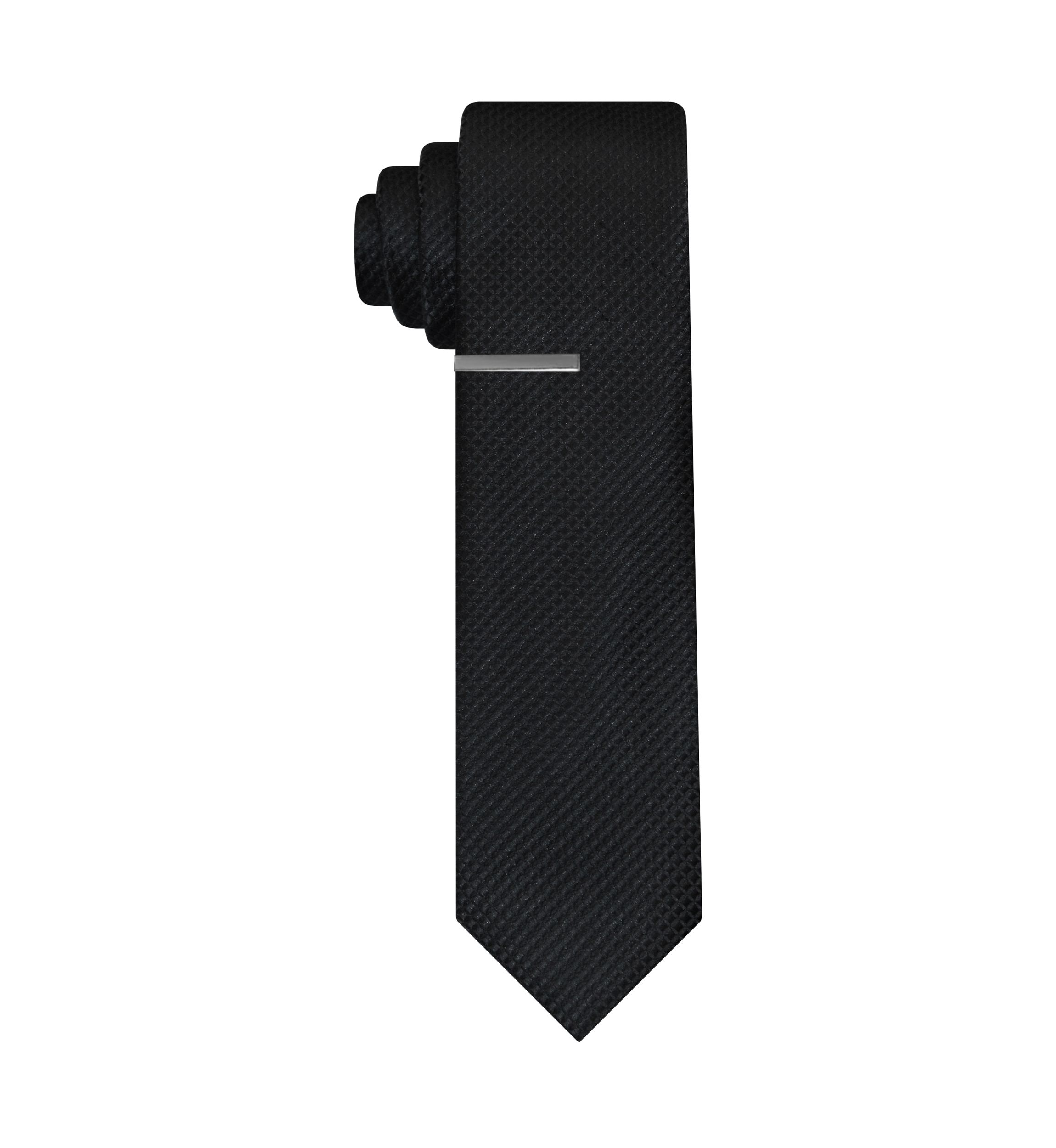 Micro Satin Tie Bar Tie 