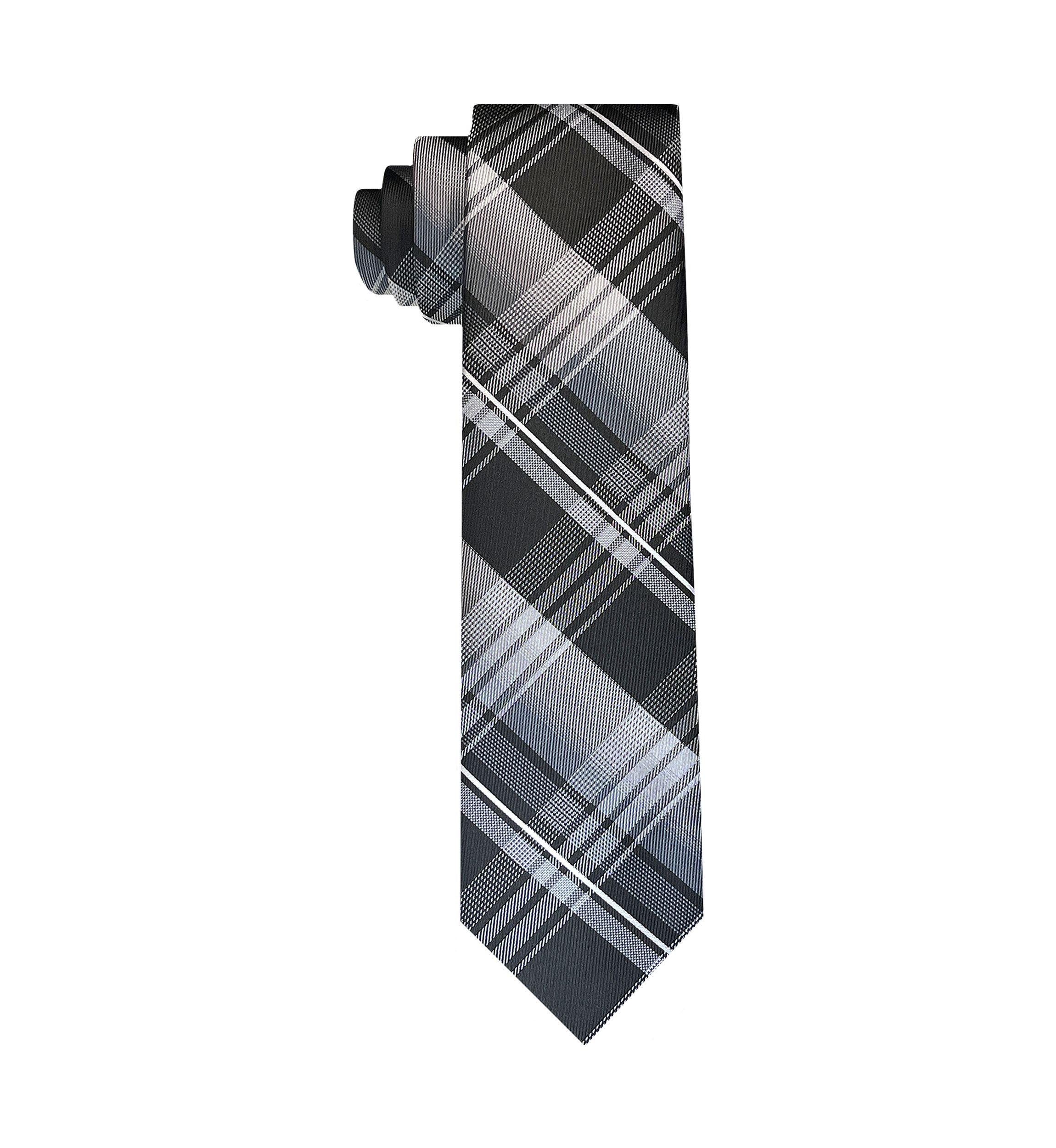 Mens Ombré Open Plaid Printed Tie