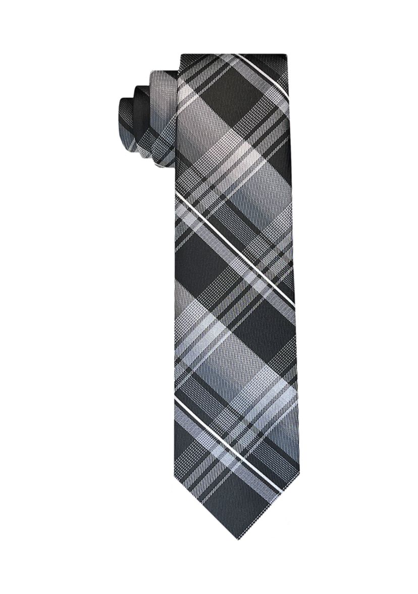 Mens Ombré Open Plaid Printed Tie