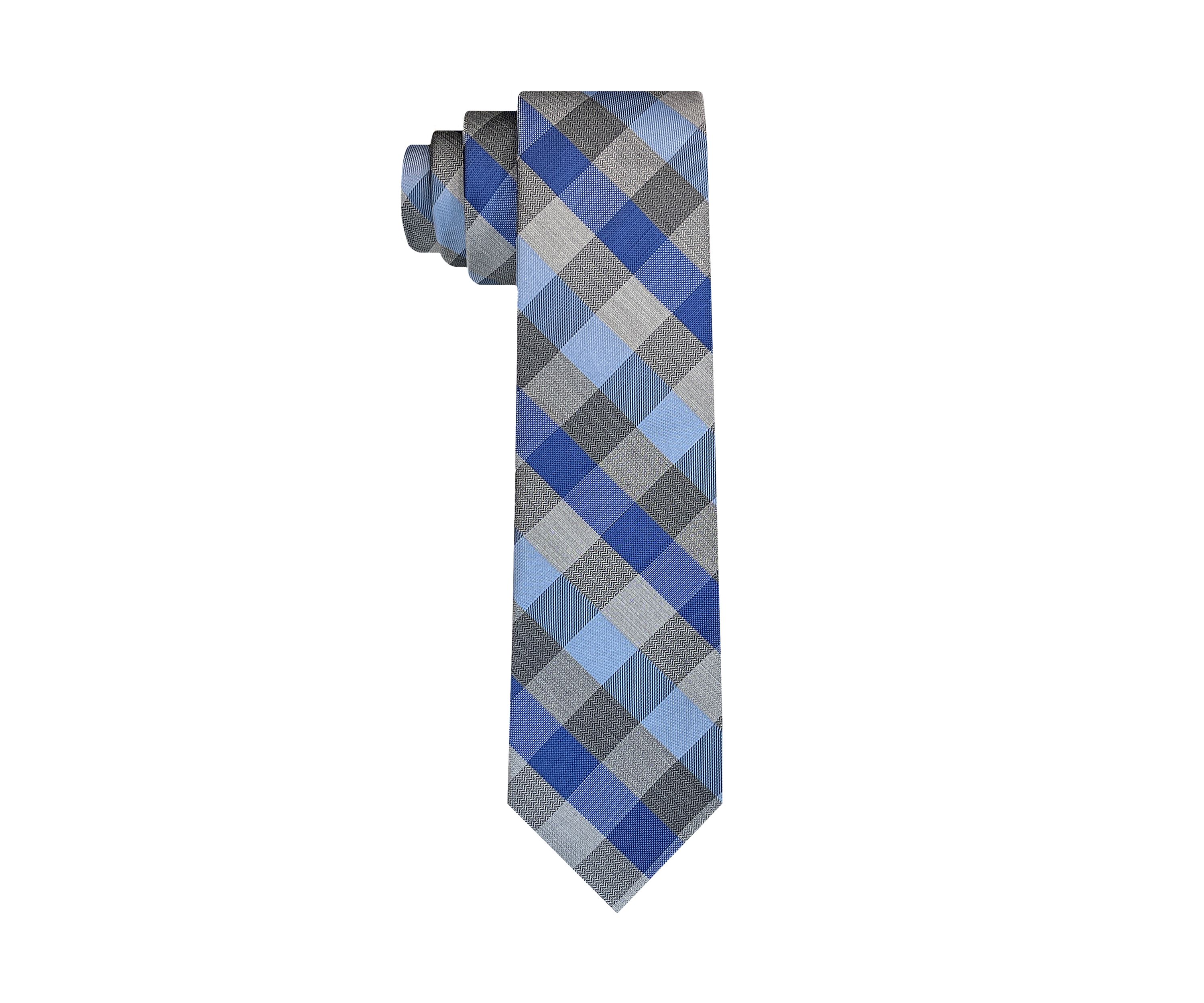 Textured Buffalo Check Tie