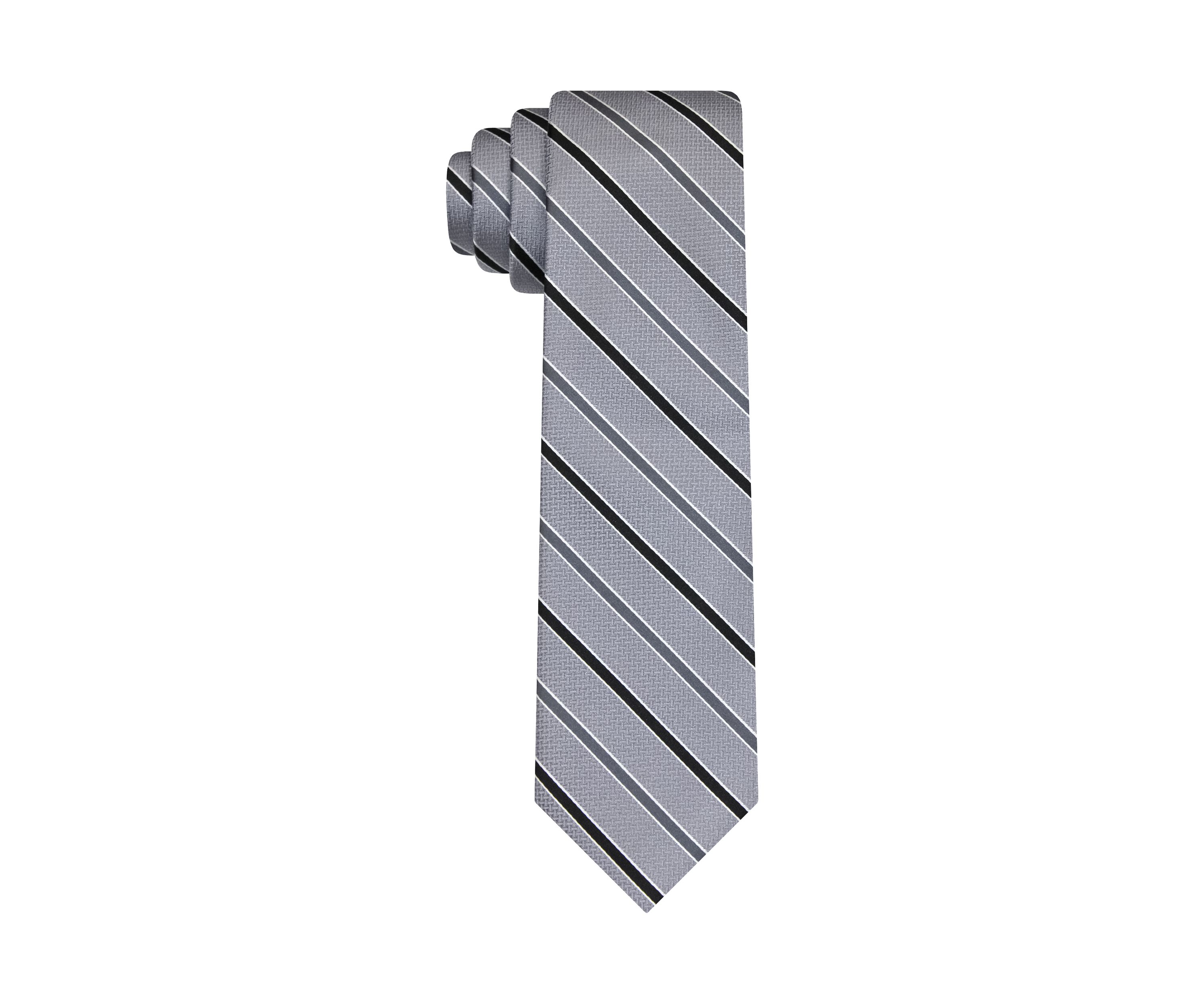 Mens Textured Striped Tie