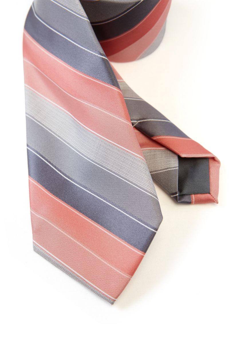 Textured Linen Stripe Tie