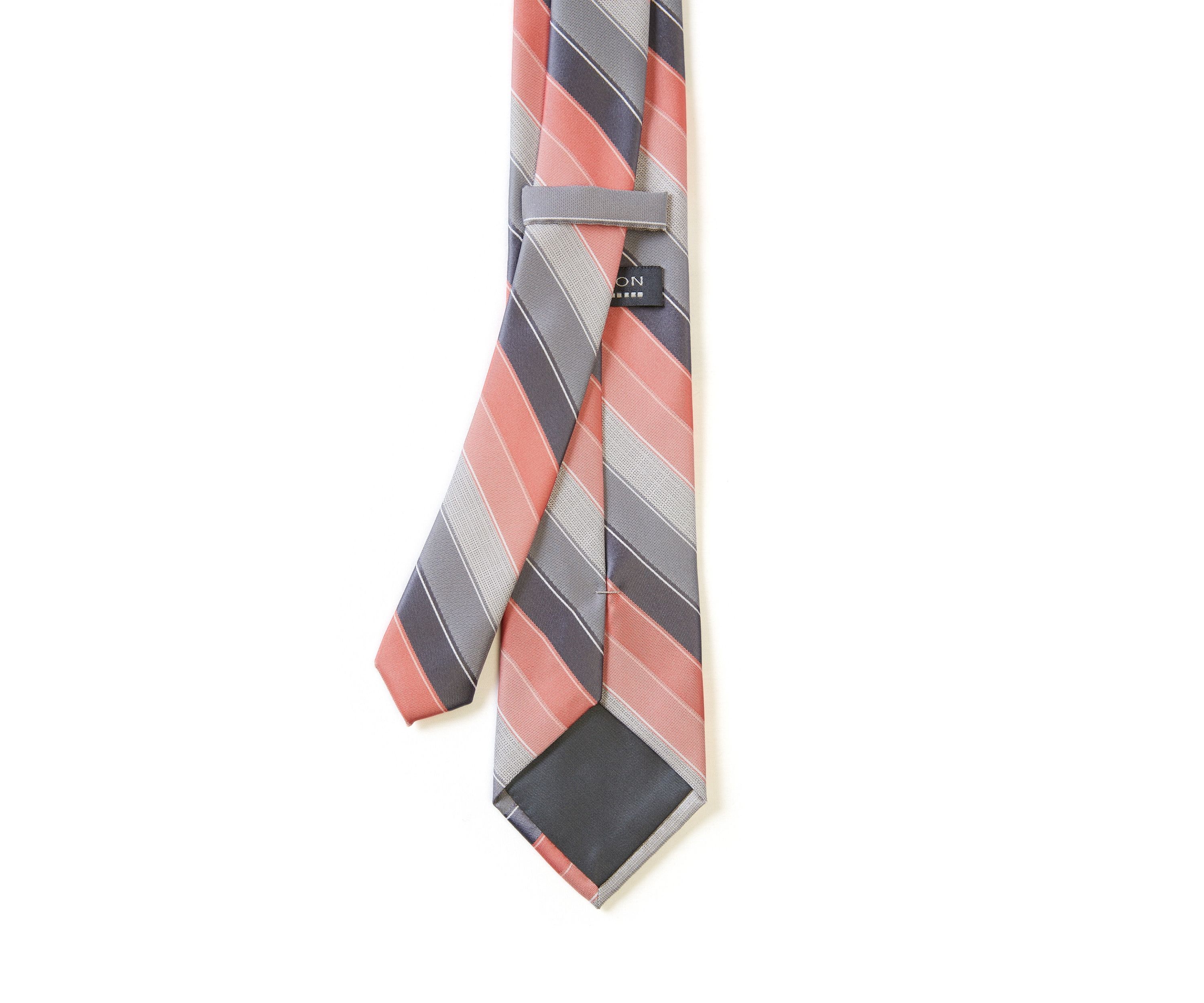Textured Linen Stripe Tie