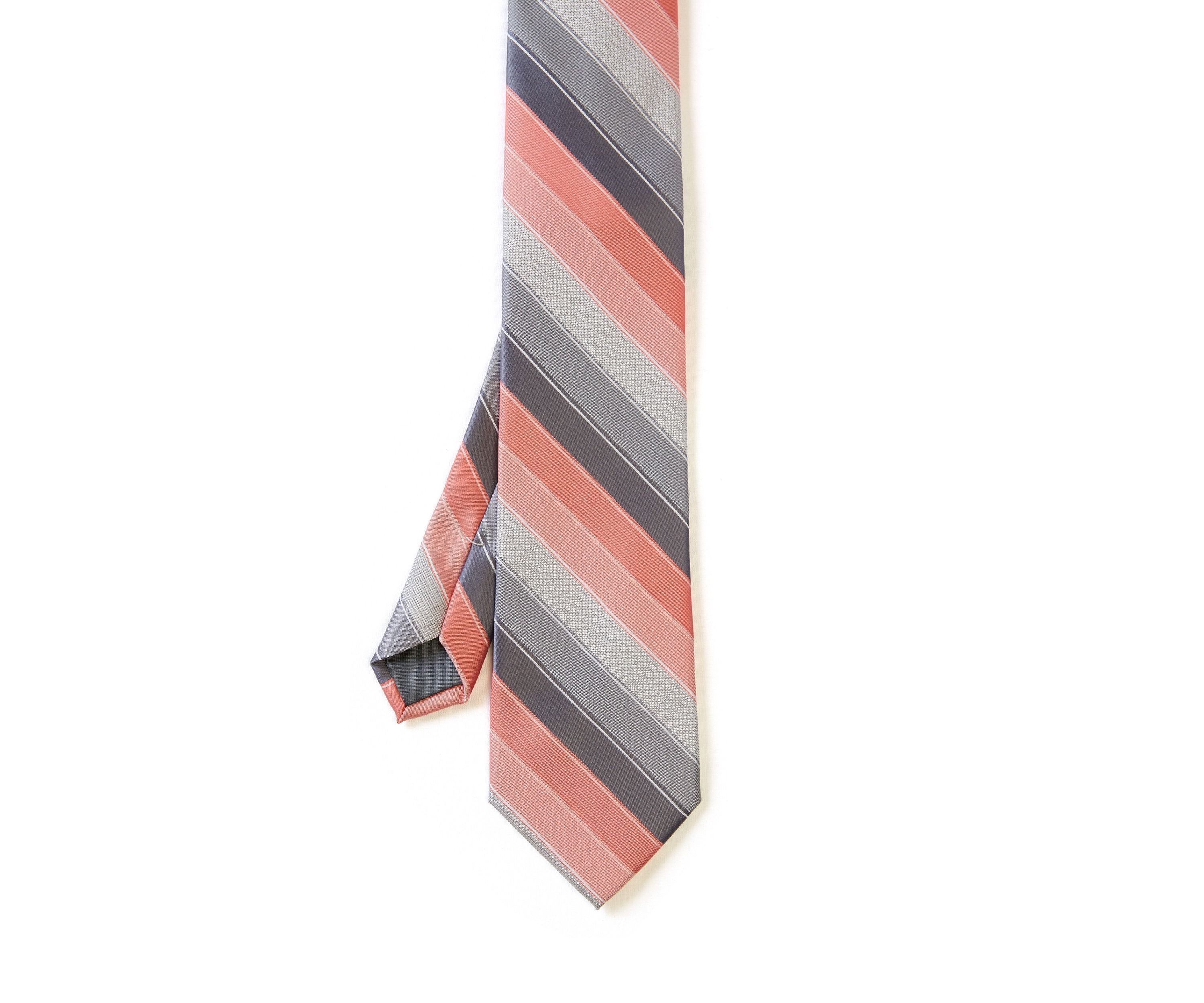 Textured Linen Stripe Tie