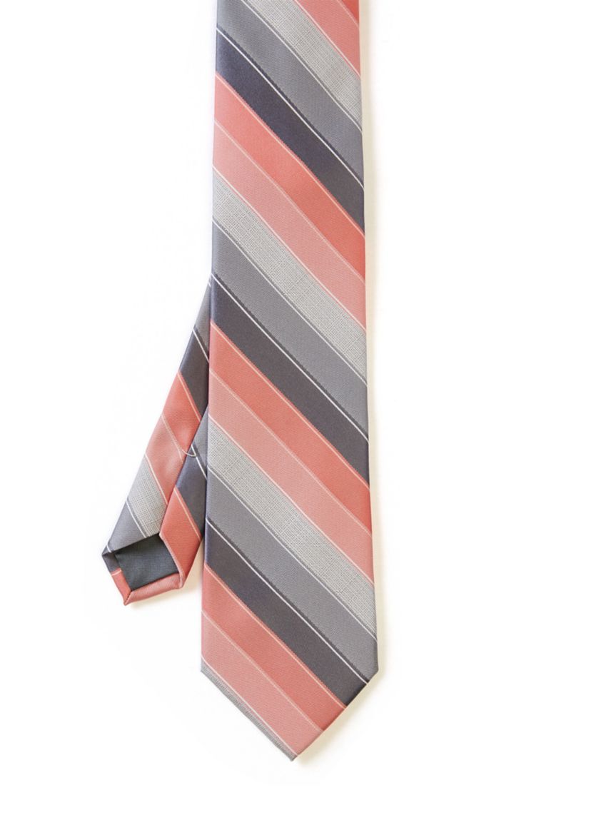 Textured Linen Stripe Tie